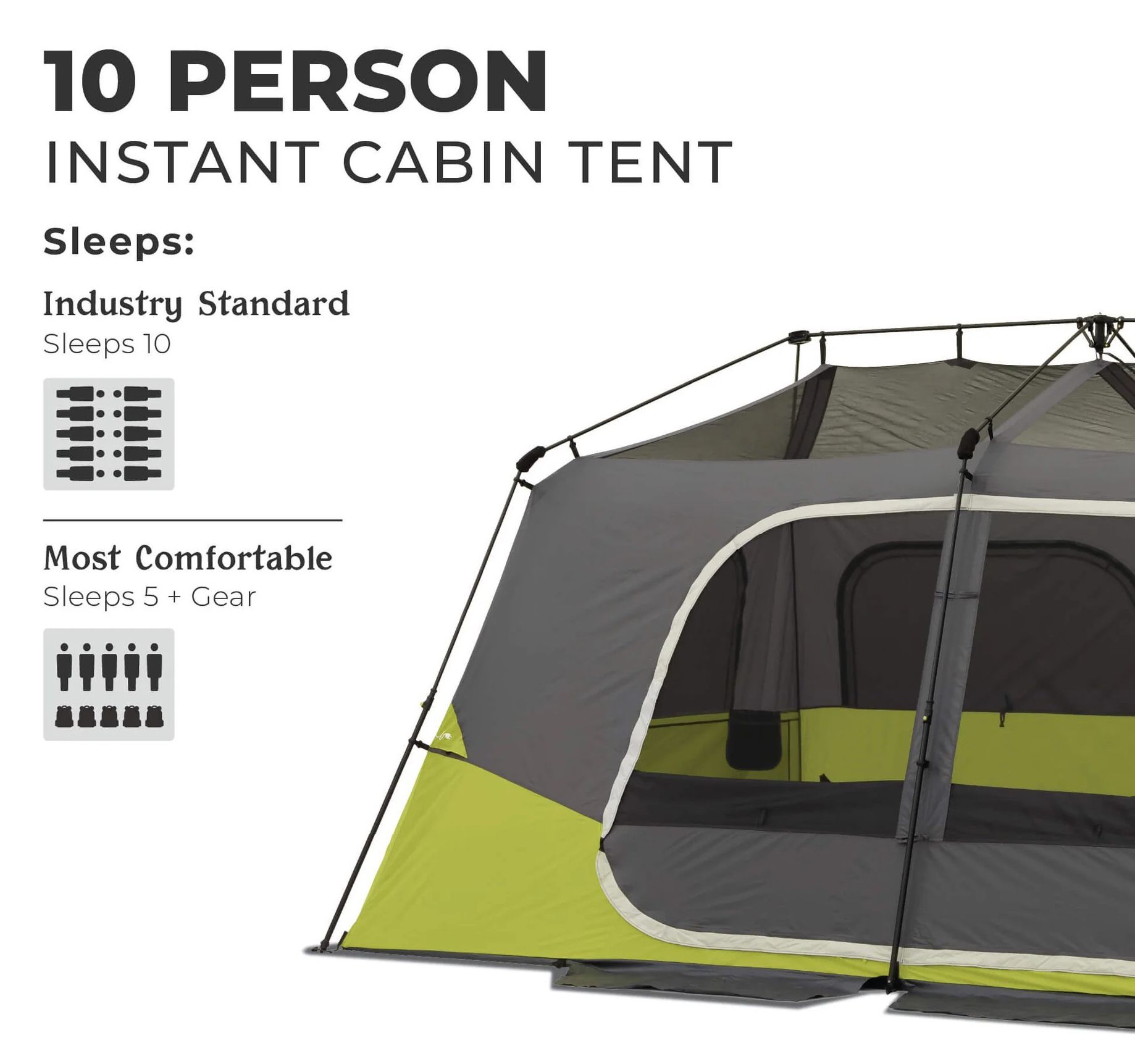 CORE Equipment 10 Person Instant Cabin Tent product image