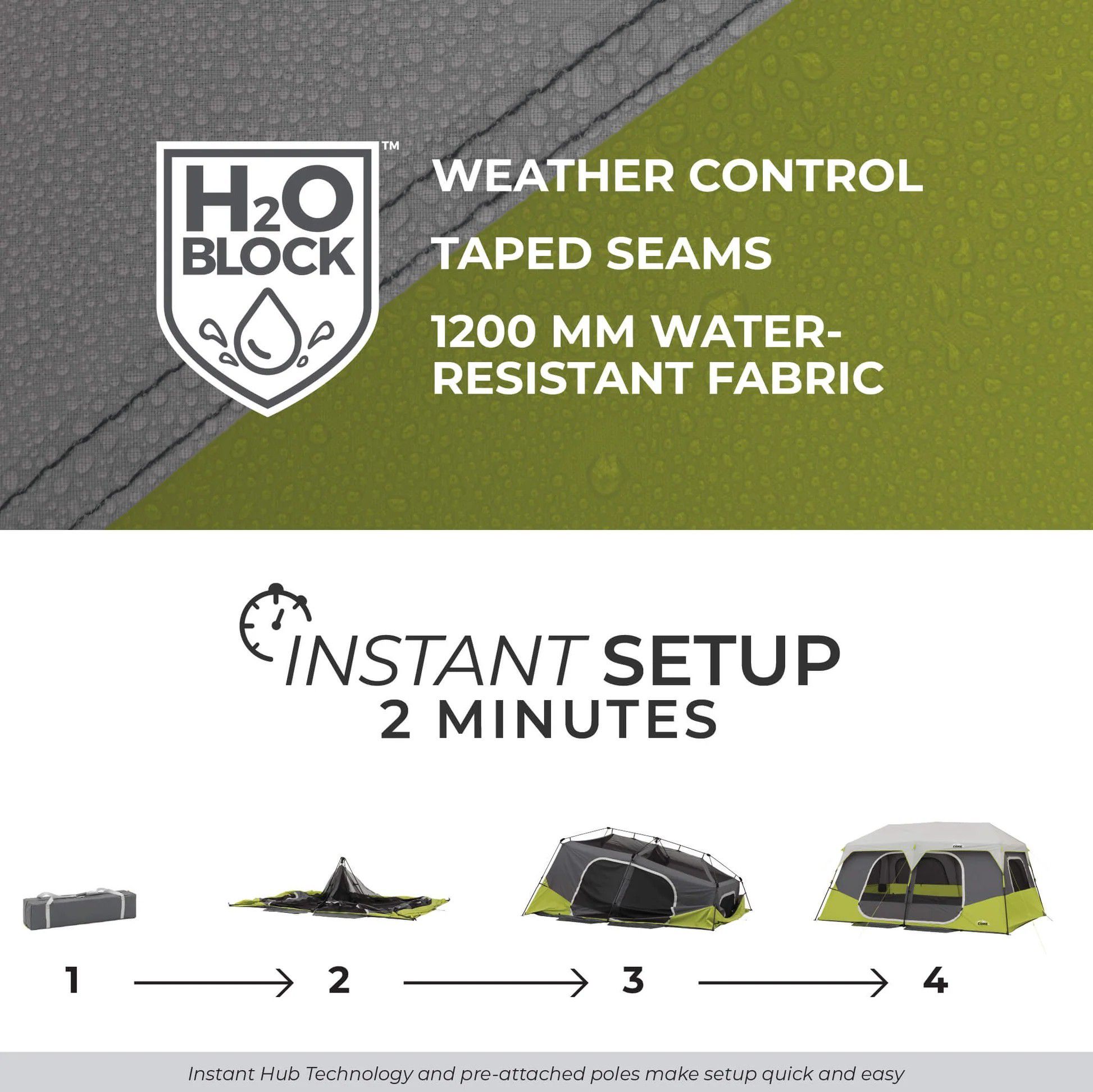 CORE Equipment 10 Person Instant Cabin Tent product image