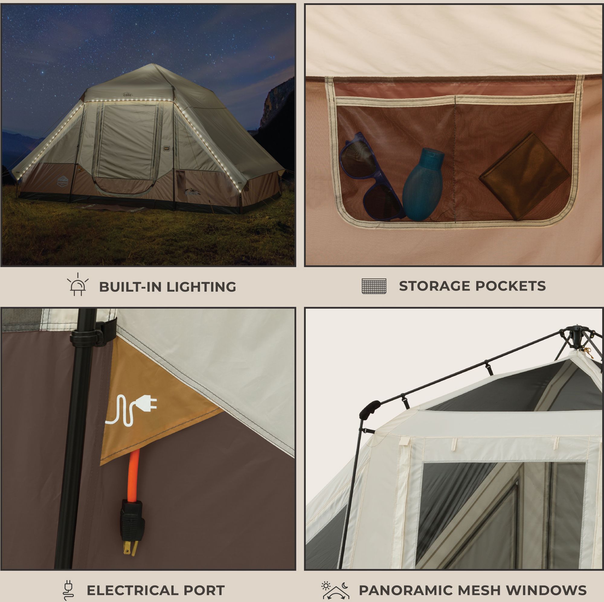 CORE 6 Person Instant Pyramid Tent product image