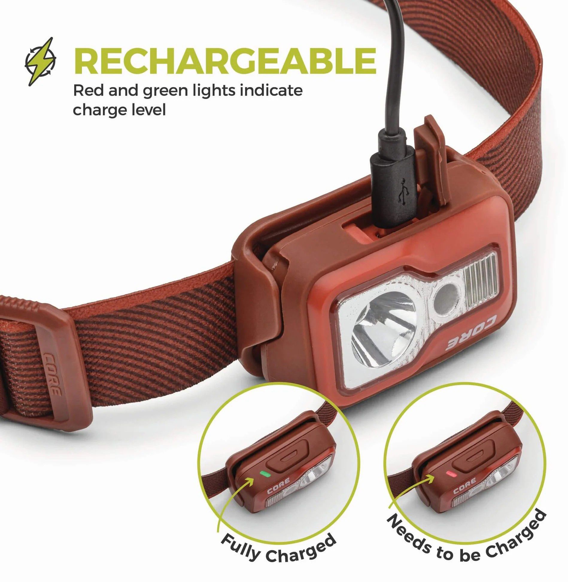 CORE Equipment 600LU Rechargeable Headlamp 2PK product image
