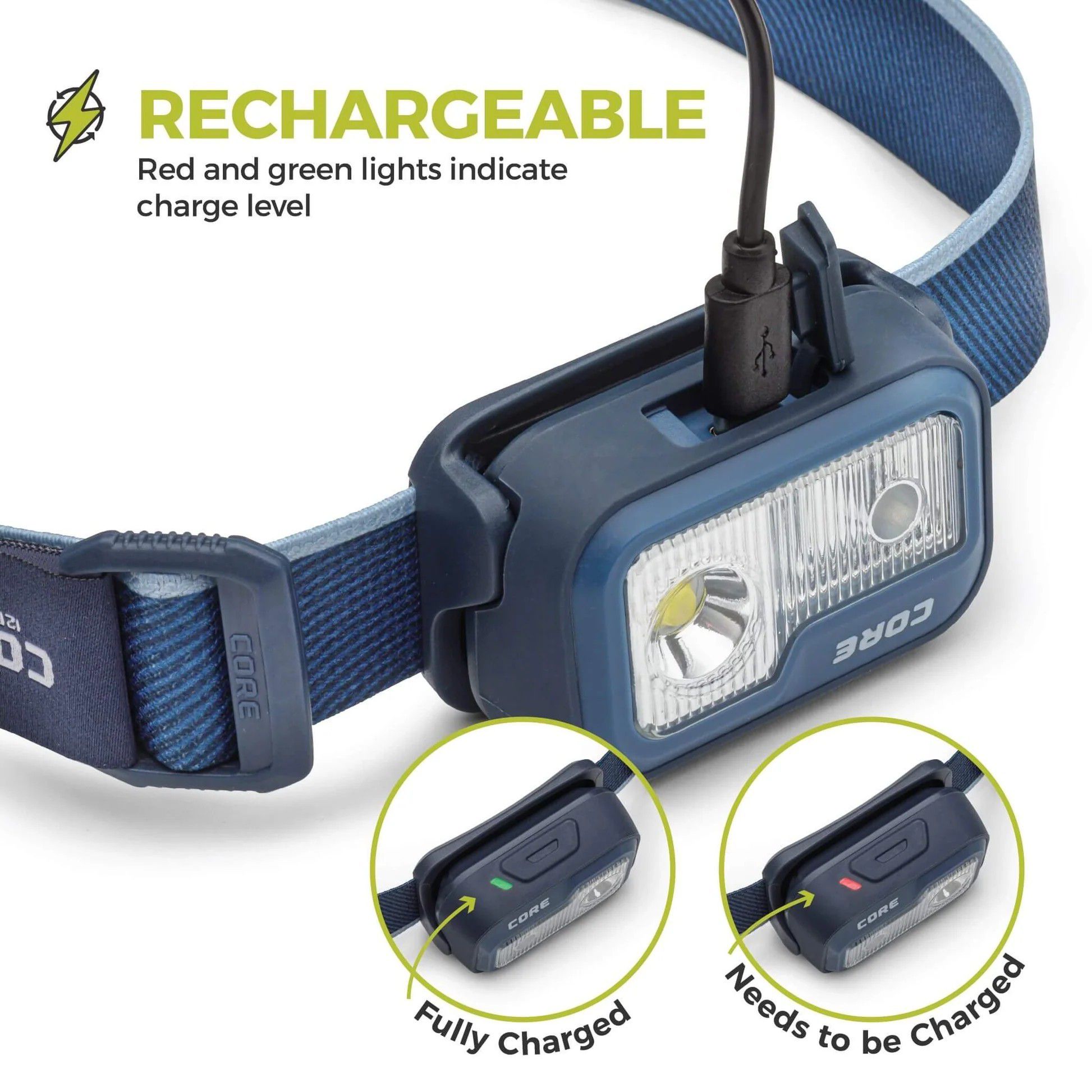 CORE Equipment 1200LU Rechargeable Headlamp product image