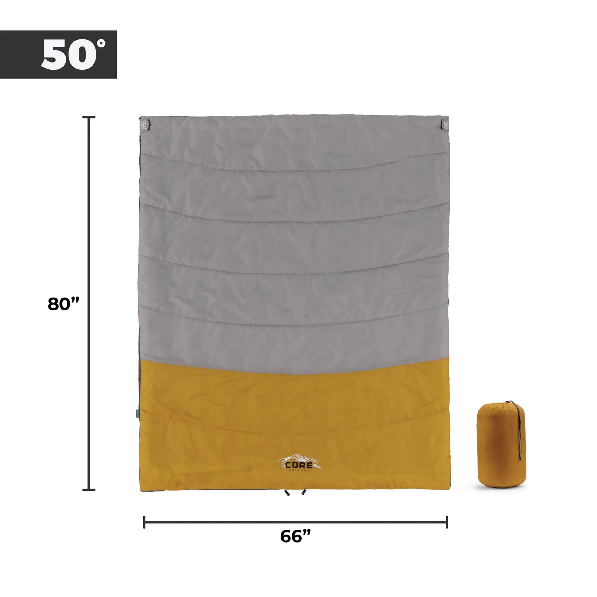 CORE Equipment XL Double Sleeping Bag 50F product image