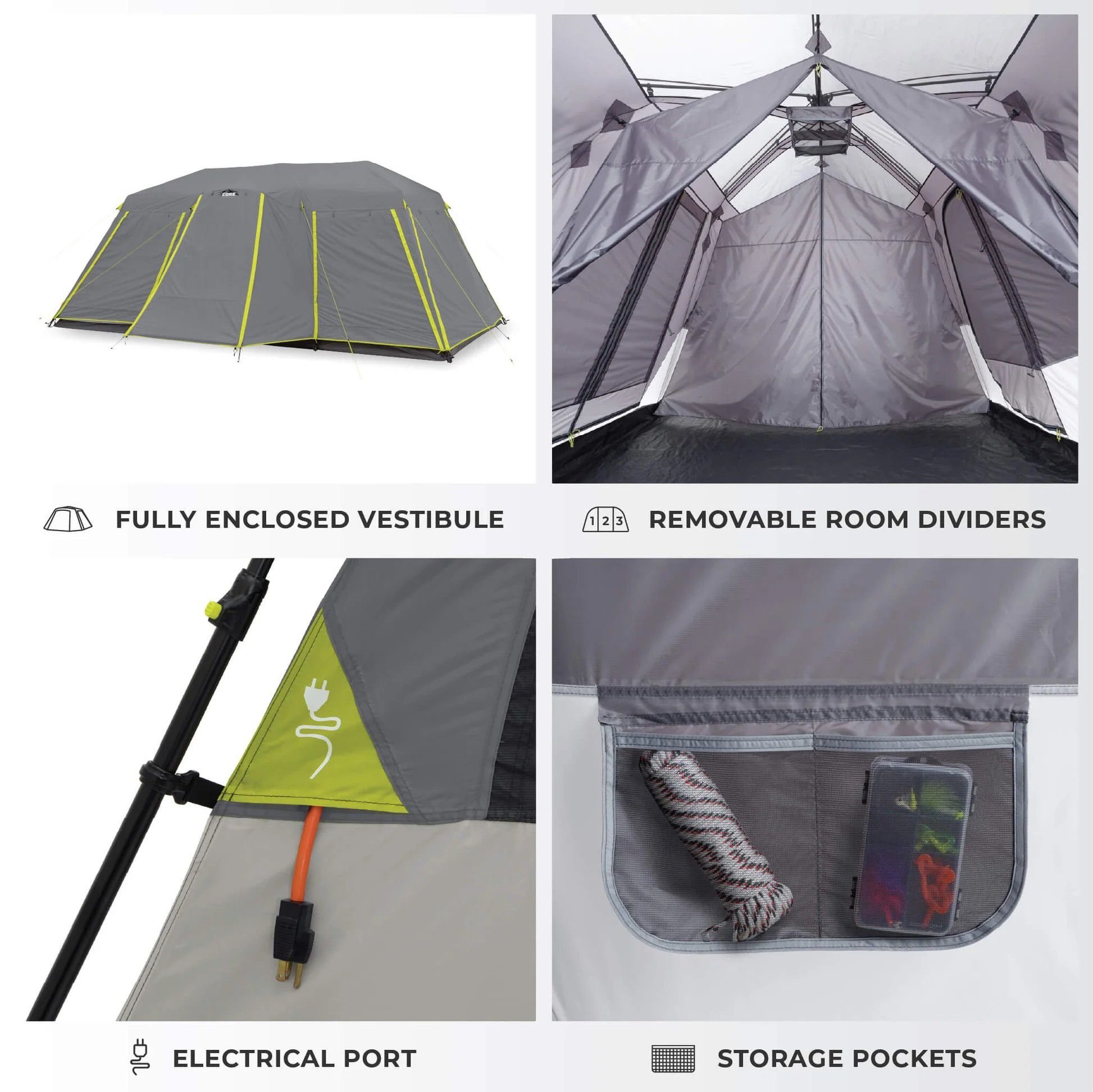 CORE Equipment 12 Person Instant Cabin Tent product image