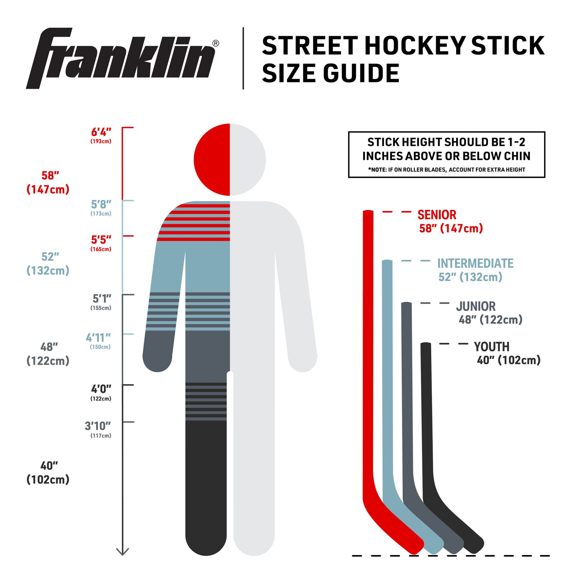 Franklin Sports Youth NHL Lightning Street Hockey Stick product image