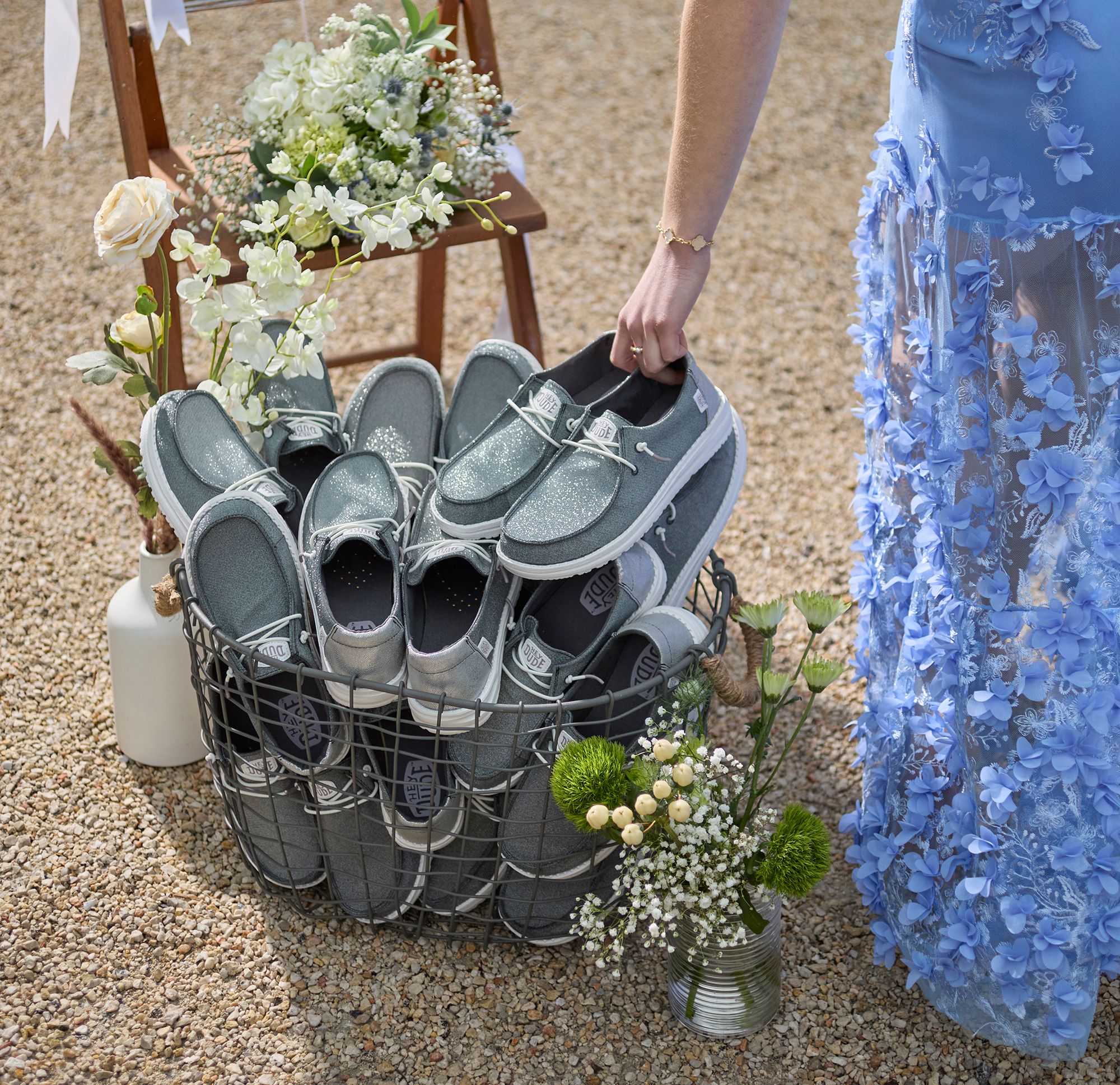 Hey Dude Women's Wendy Metallic Sparkle Shoe product image