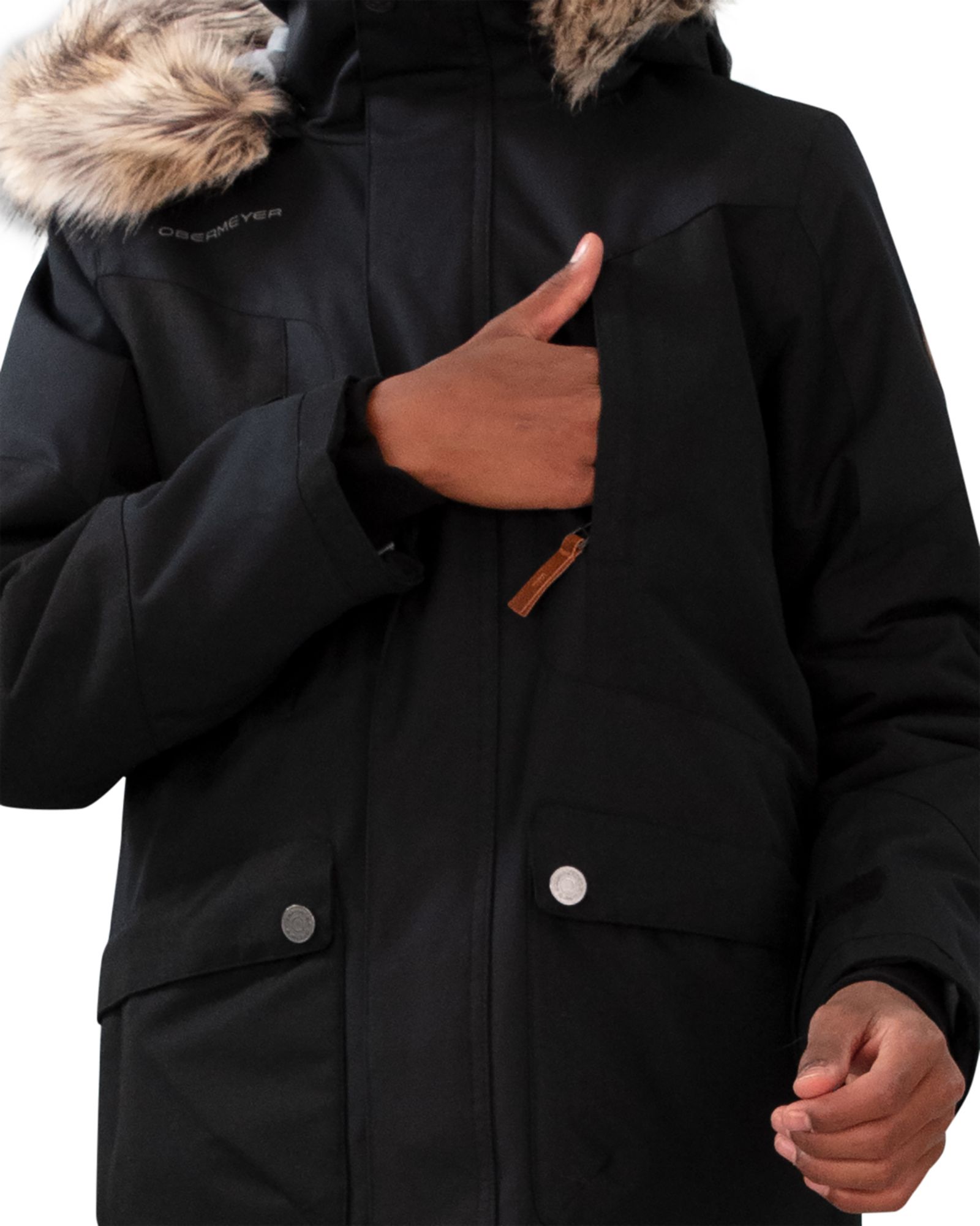 Obermeyer Boys' Commuter Jacket With Fur