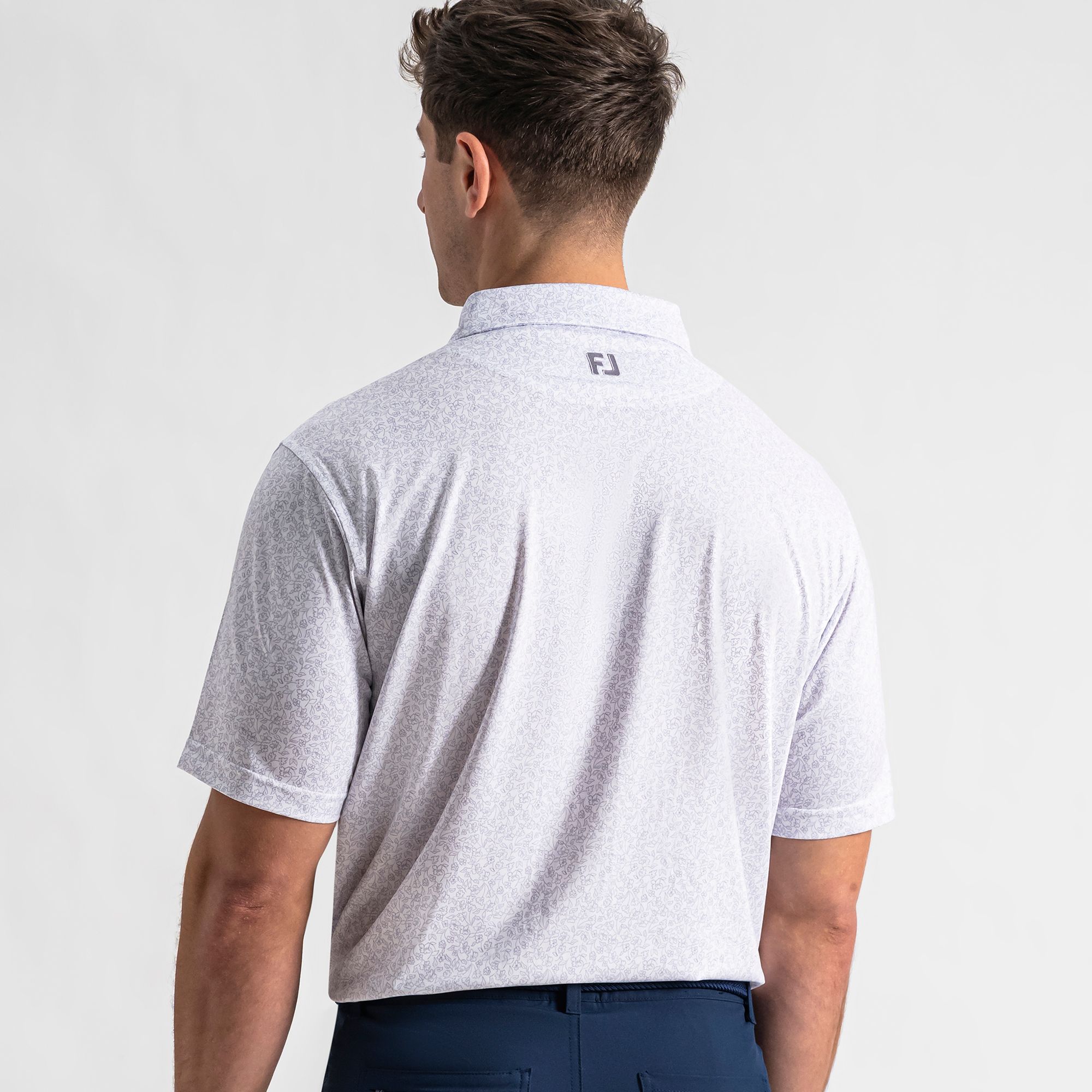 FootJoy Men's Linework Floral Golf Polo product image
