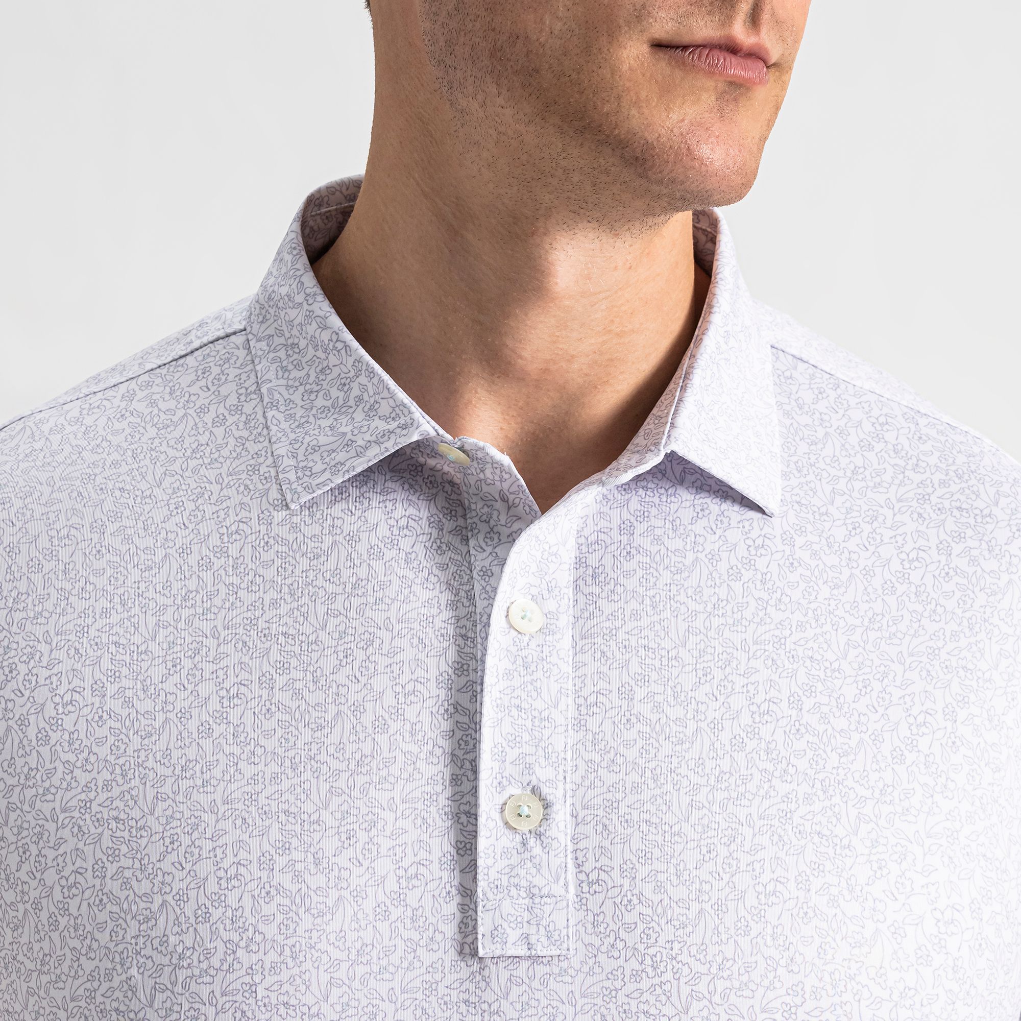 FootJoy Men's Linework Floral Golf Polo product image