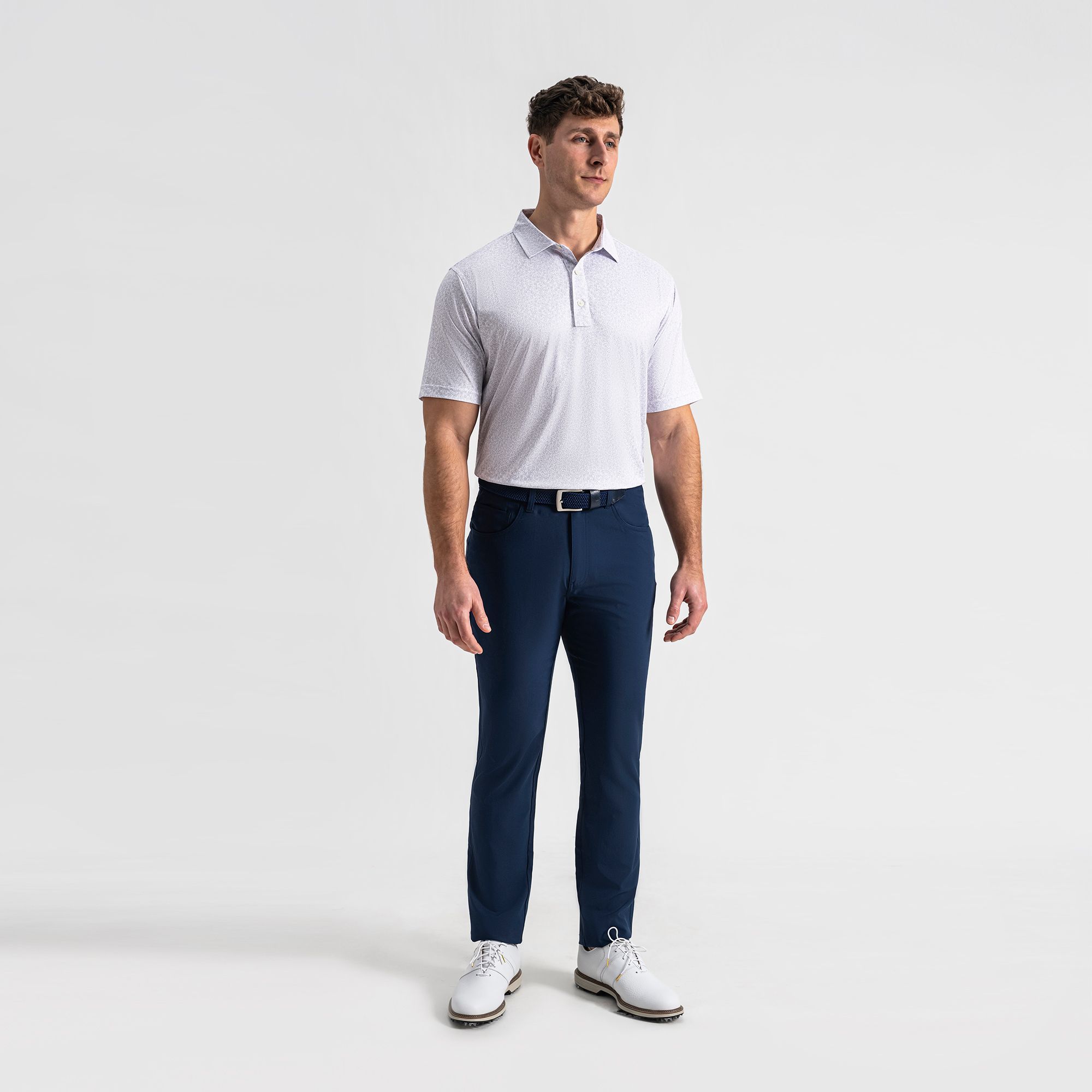 FootJoy Men's Linework Floral Golf Polo product image
