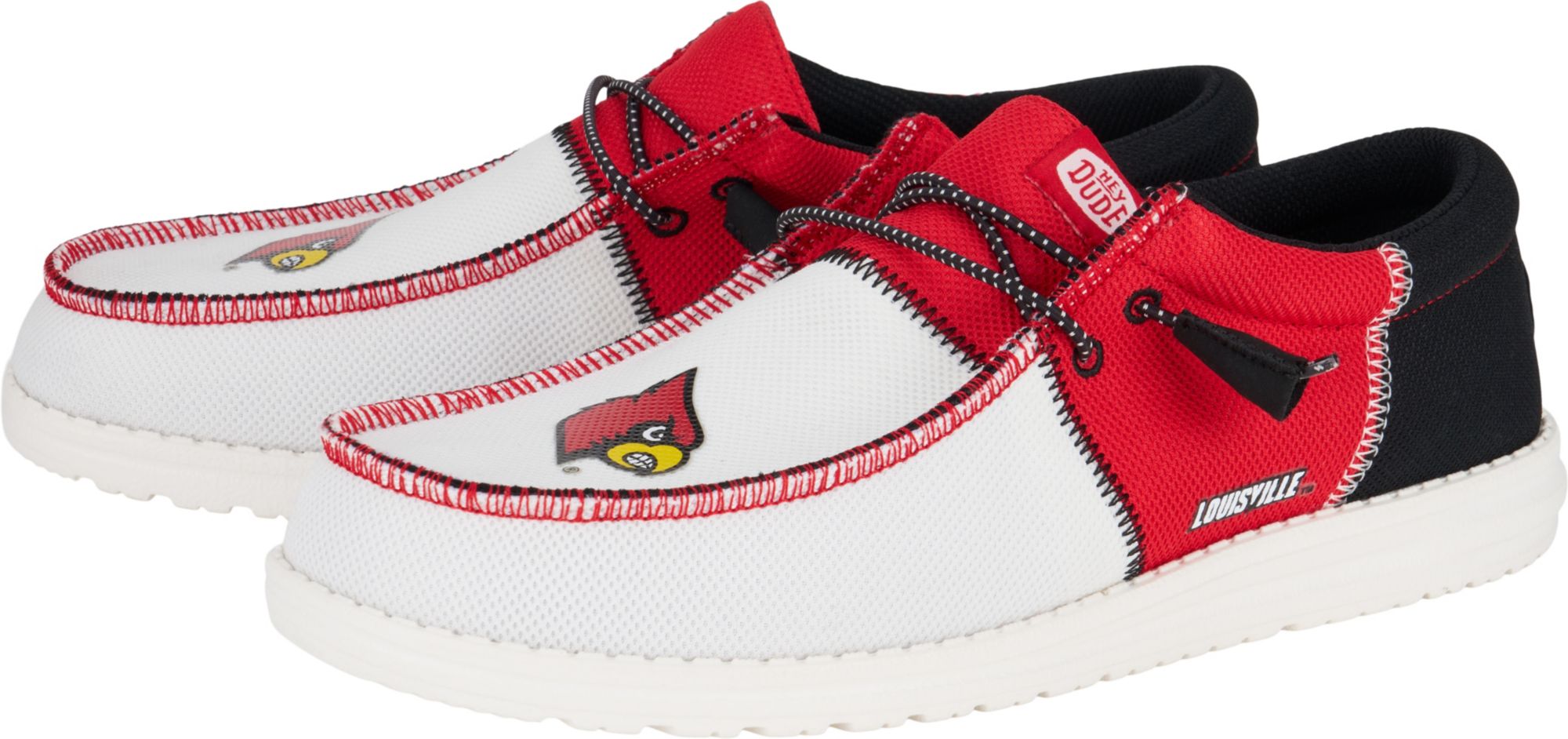 Hey Dude Men's Wally Tri Louisville Cardinals Shoes