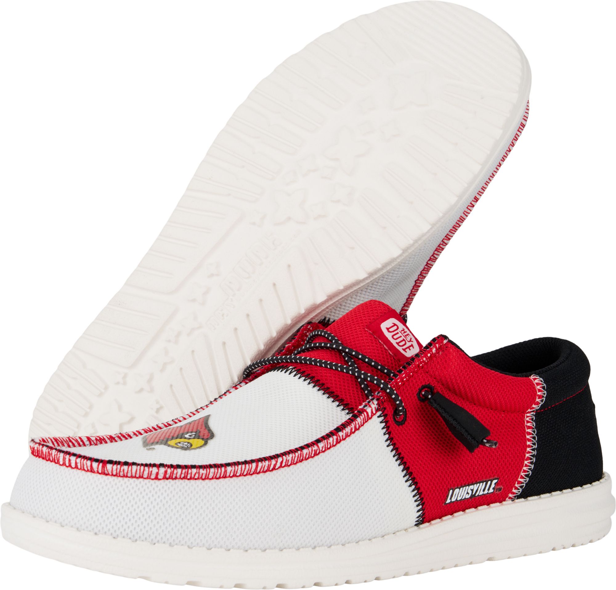 Hey Dude Men's Wally Tri Louisville Cardinals Shoes