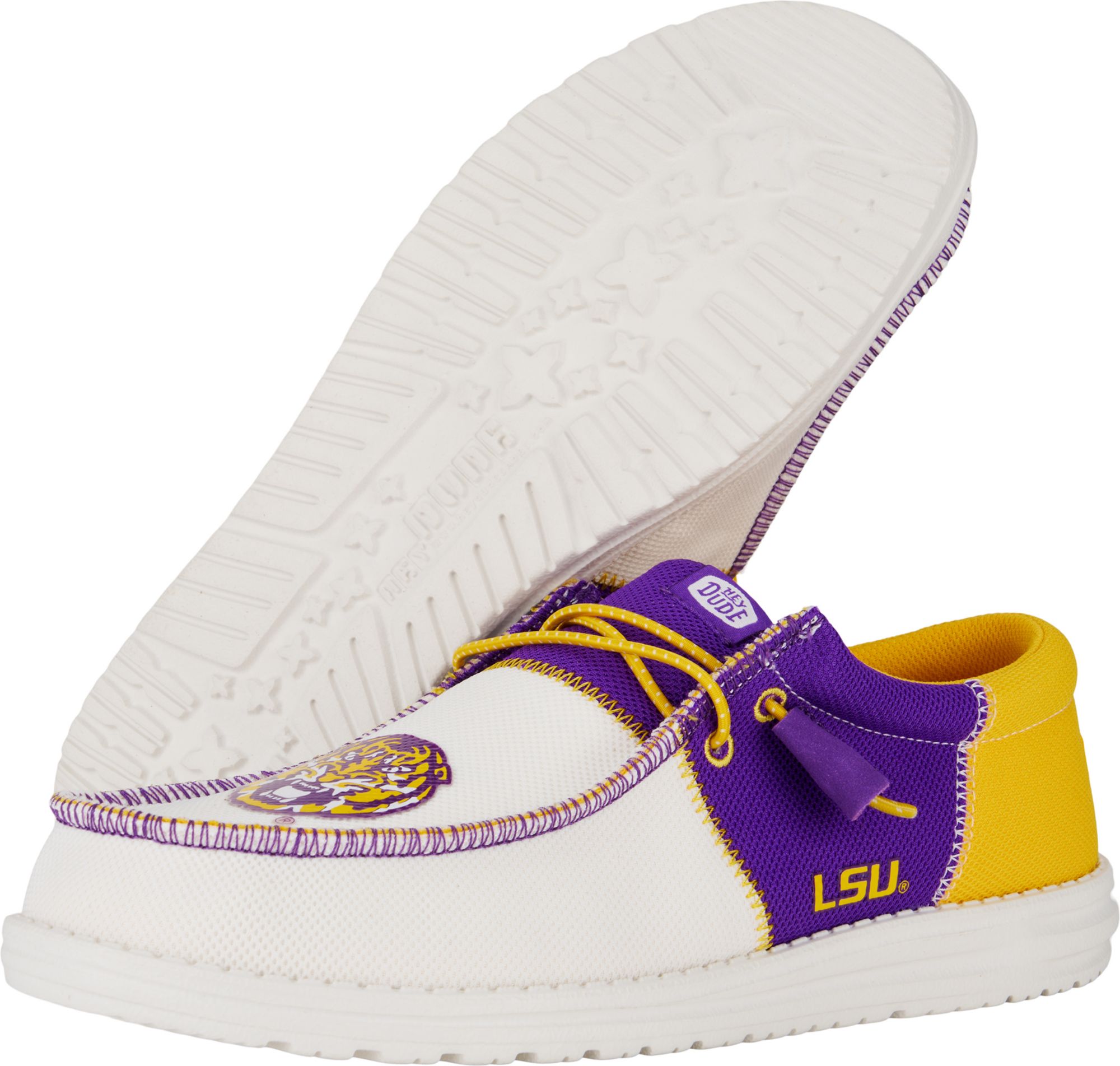 Hey Dude Men's Wally Tri LSU Tigers Shoes