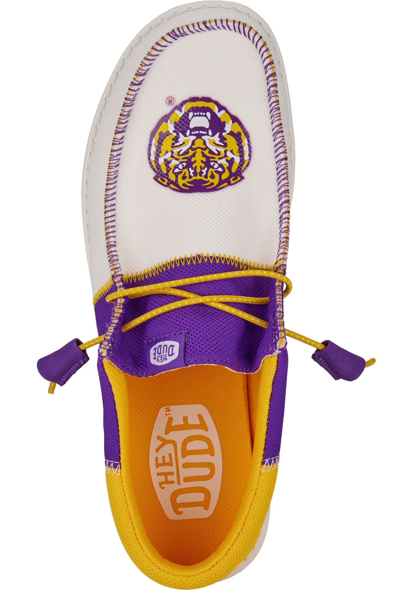 Hey Dude Men s Wally Tri LSU Tigers Shoes Golf Galaxy