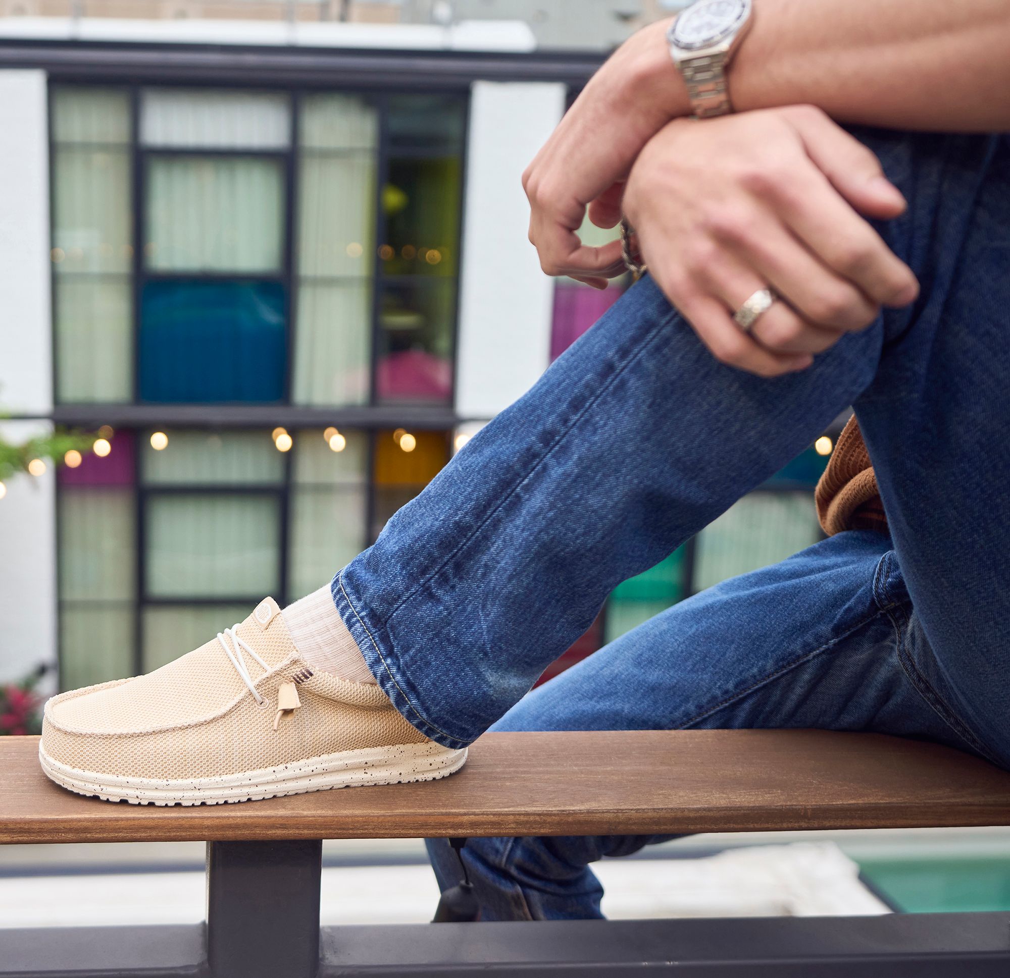 Hey Dude Wally Stretch Sox Shoes product image