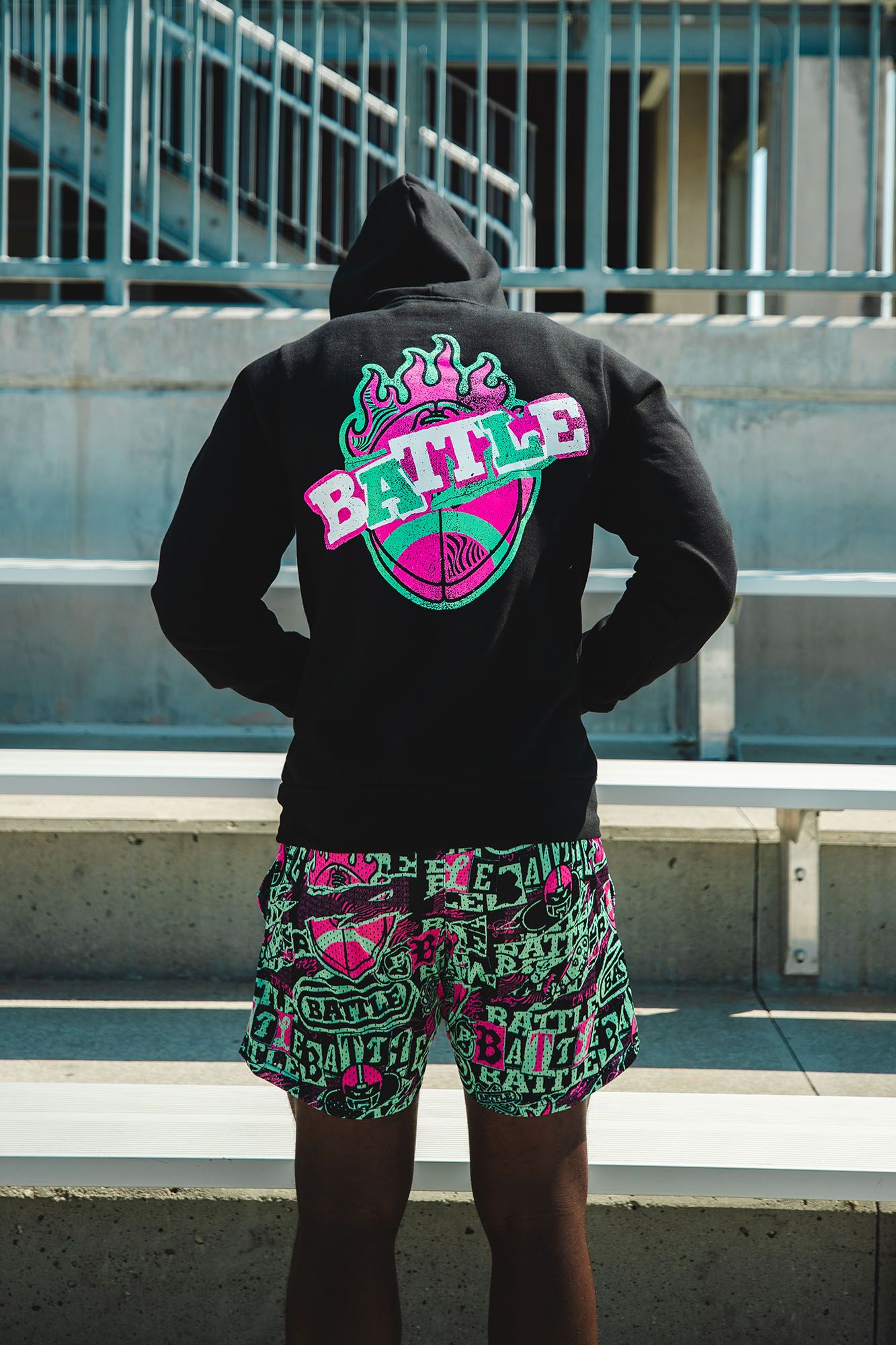 Battle Youth Grit Football Flame Hoodie product image