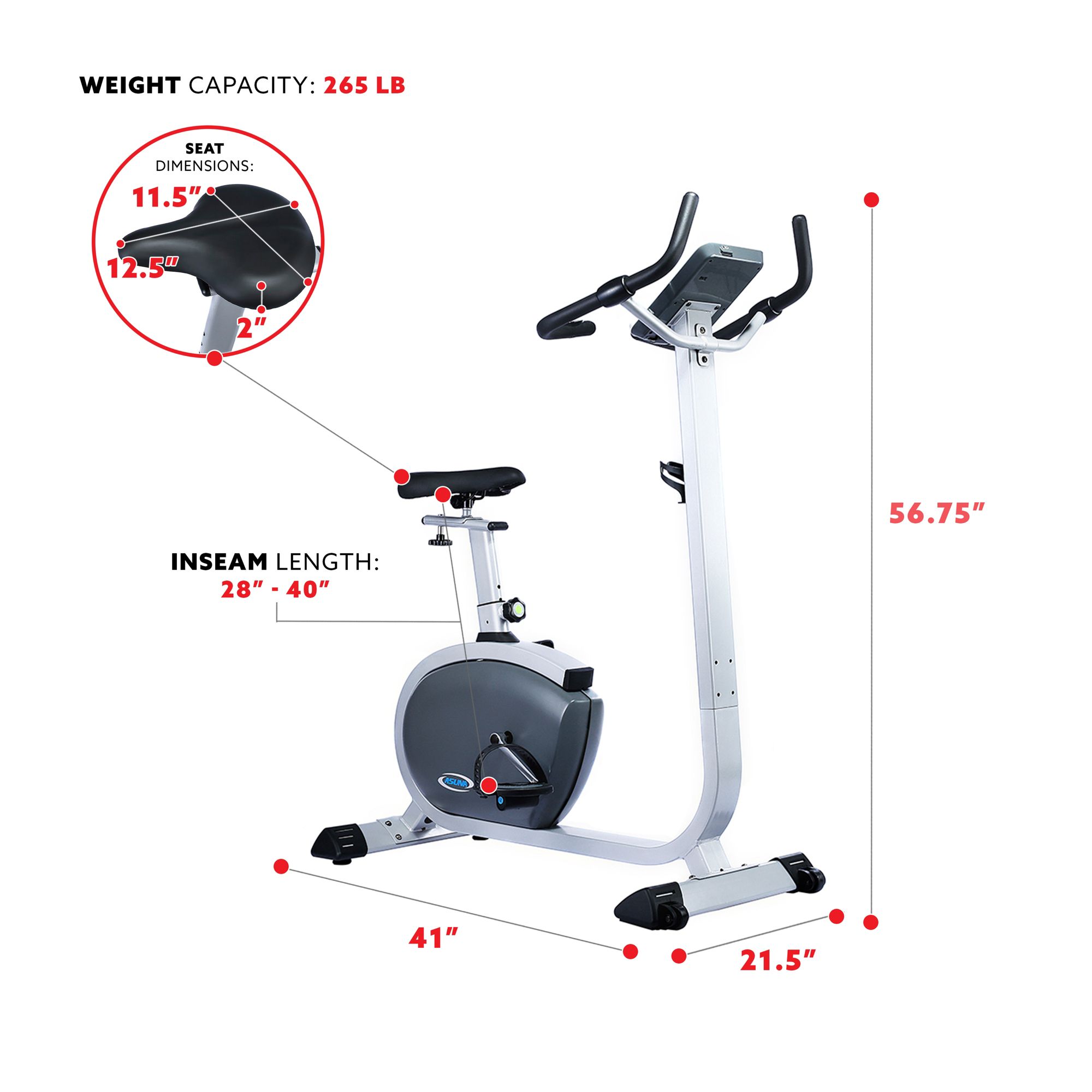 Sunny Health & Fitness ASUNA 4200 Upright Bike product image