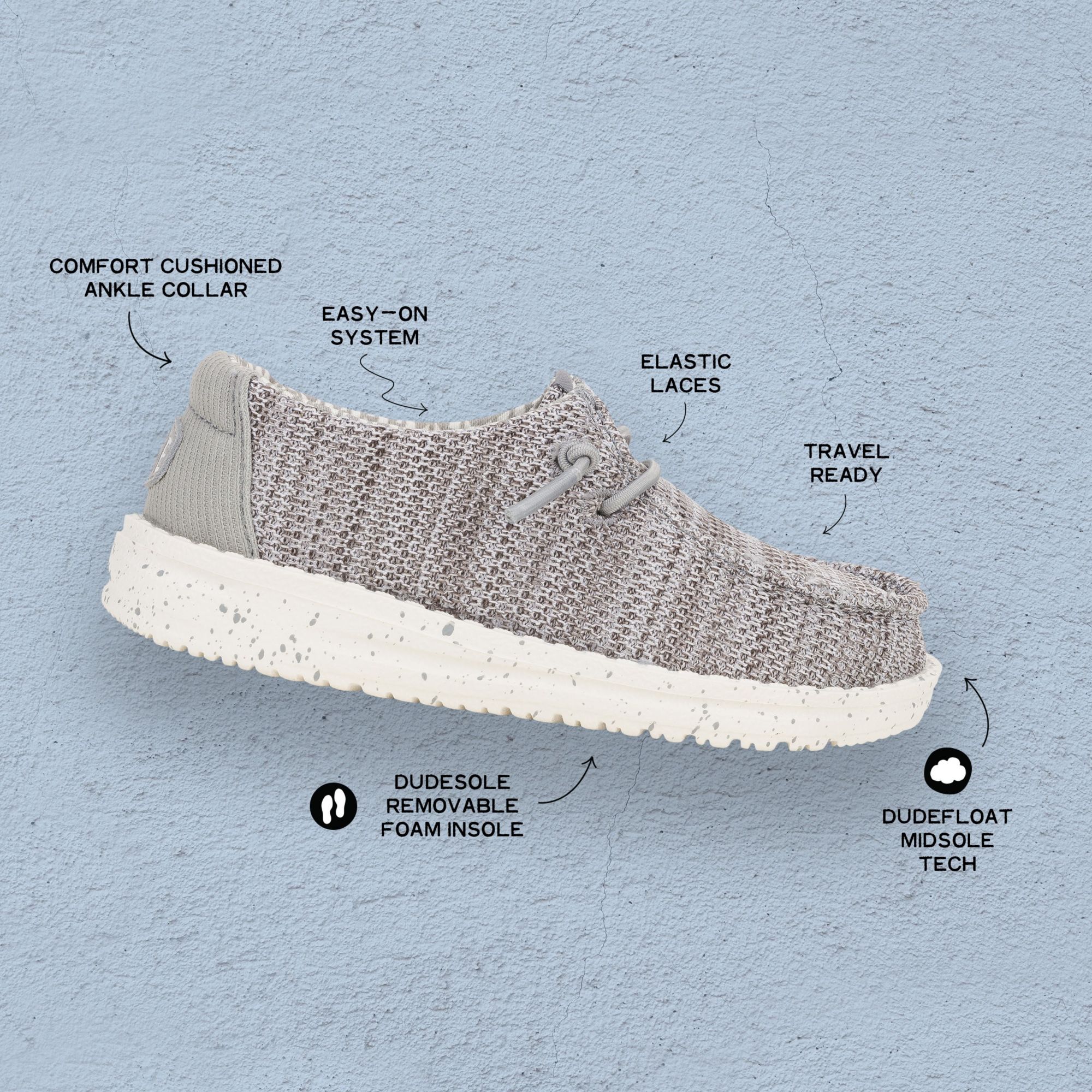 Hey Dude Toddler Wally Stretch Sox Shoe product image