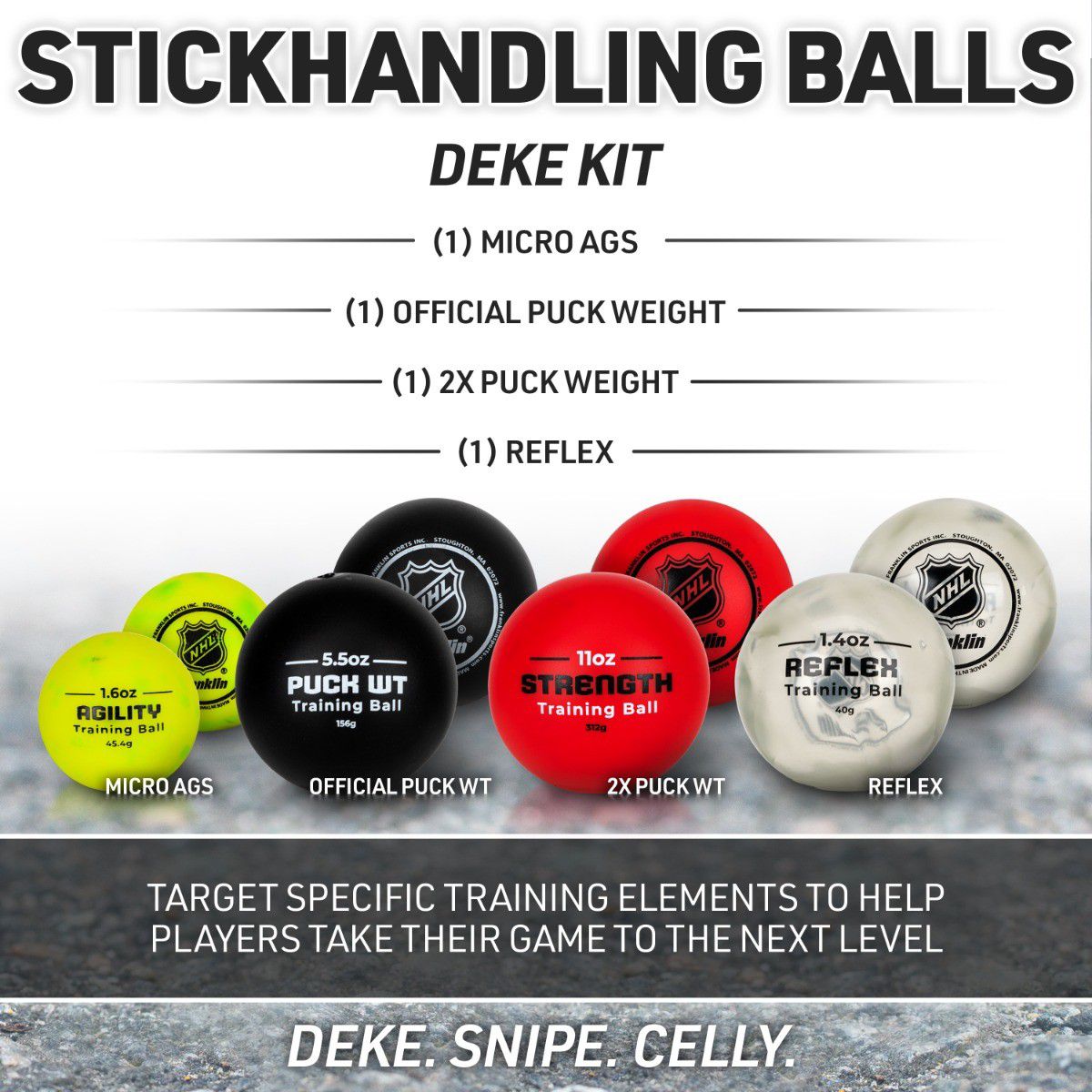 Franklin NHL Deke Kit-4 BALLS product image