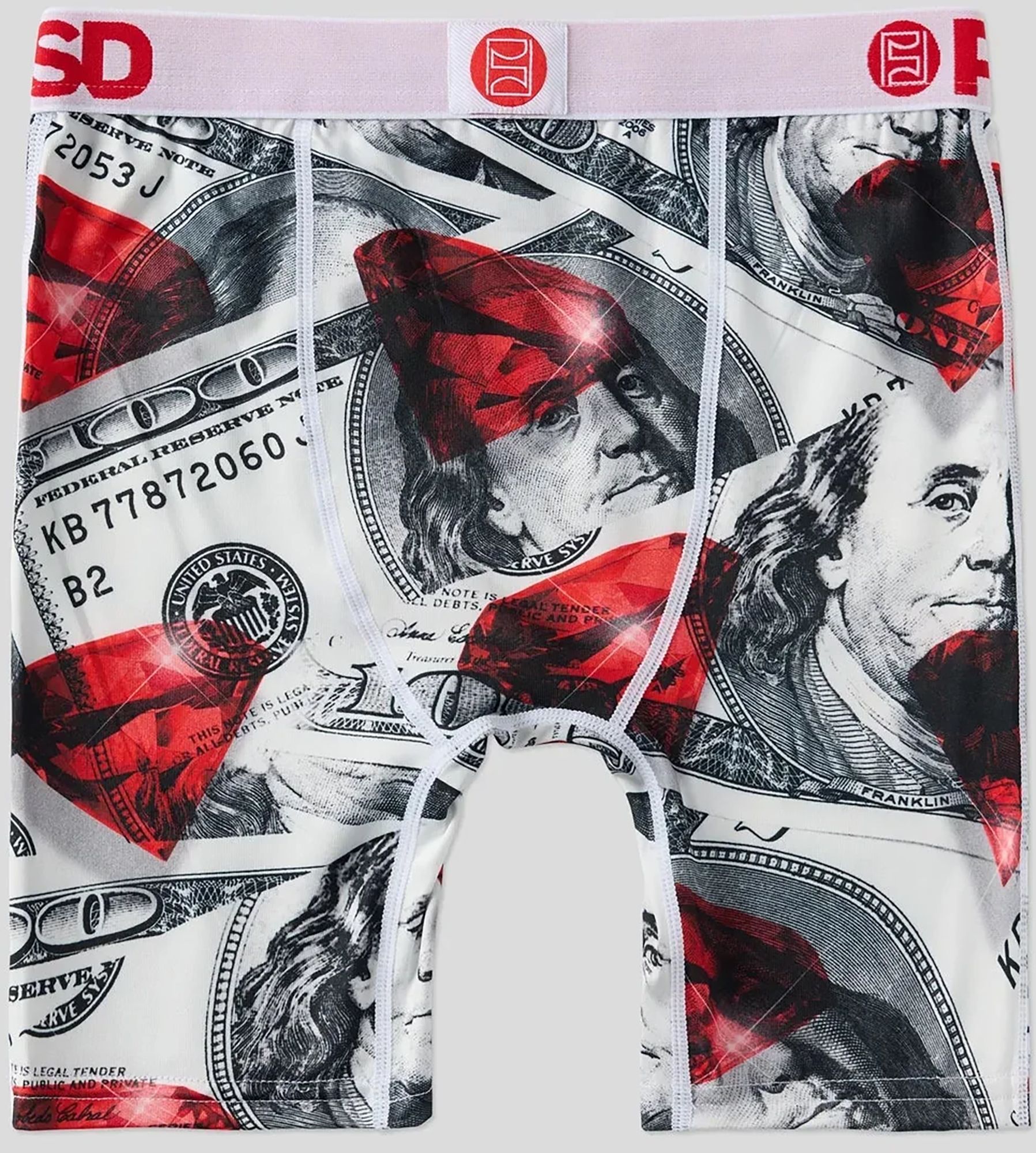 PSD Underwear Boys' Red Cash Boxer Briefs product image