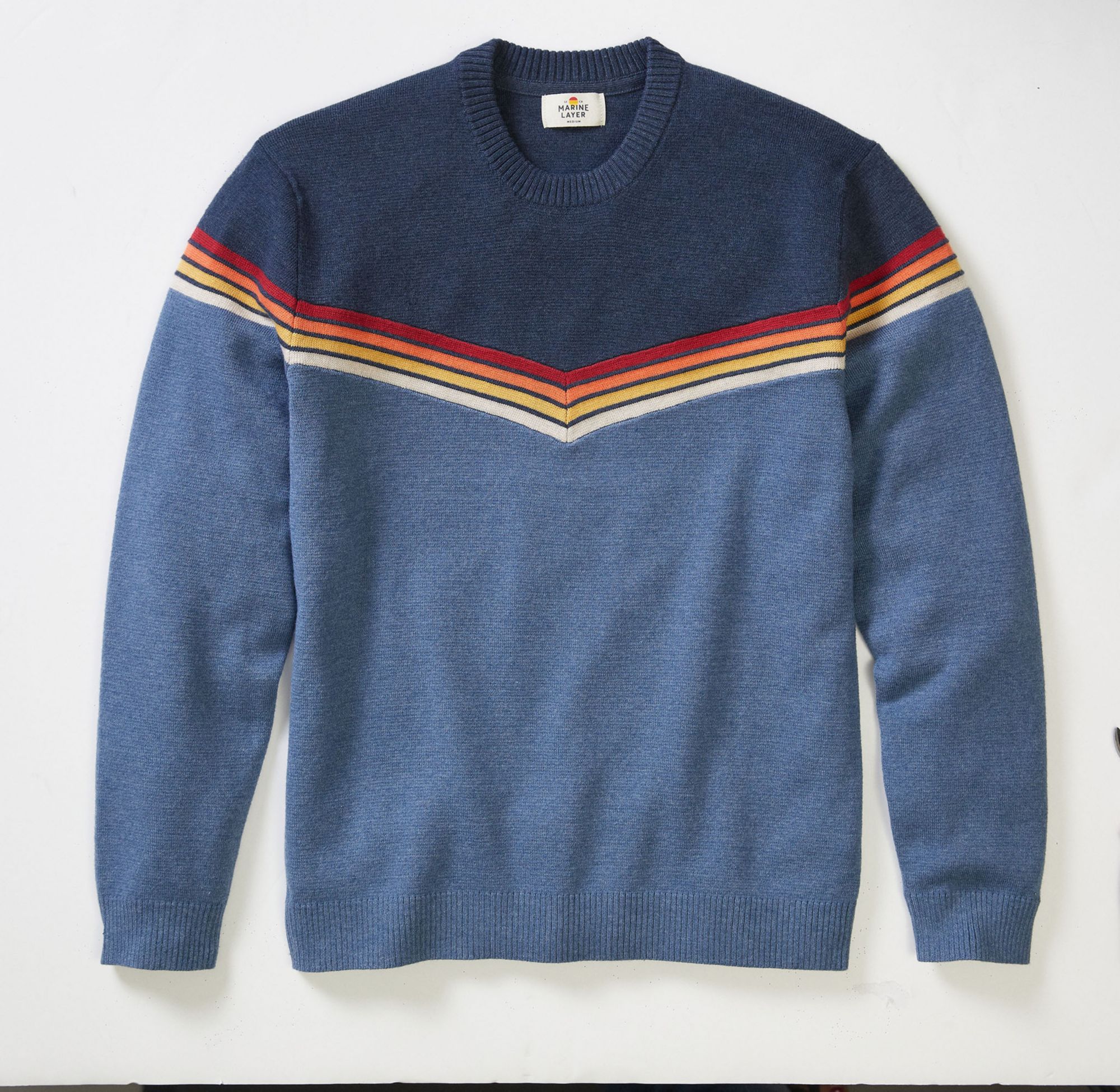 Marine Layer Men's Chevron Varsity Crew Sweater product image