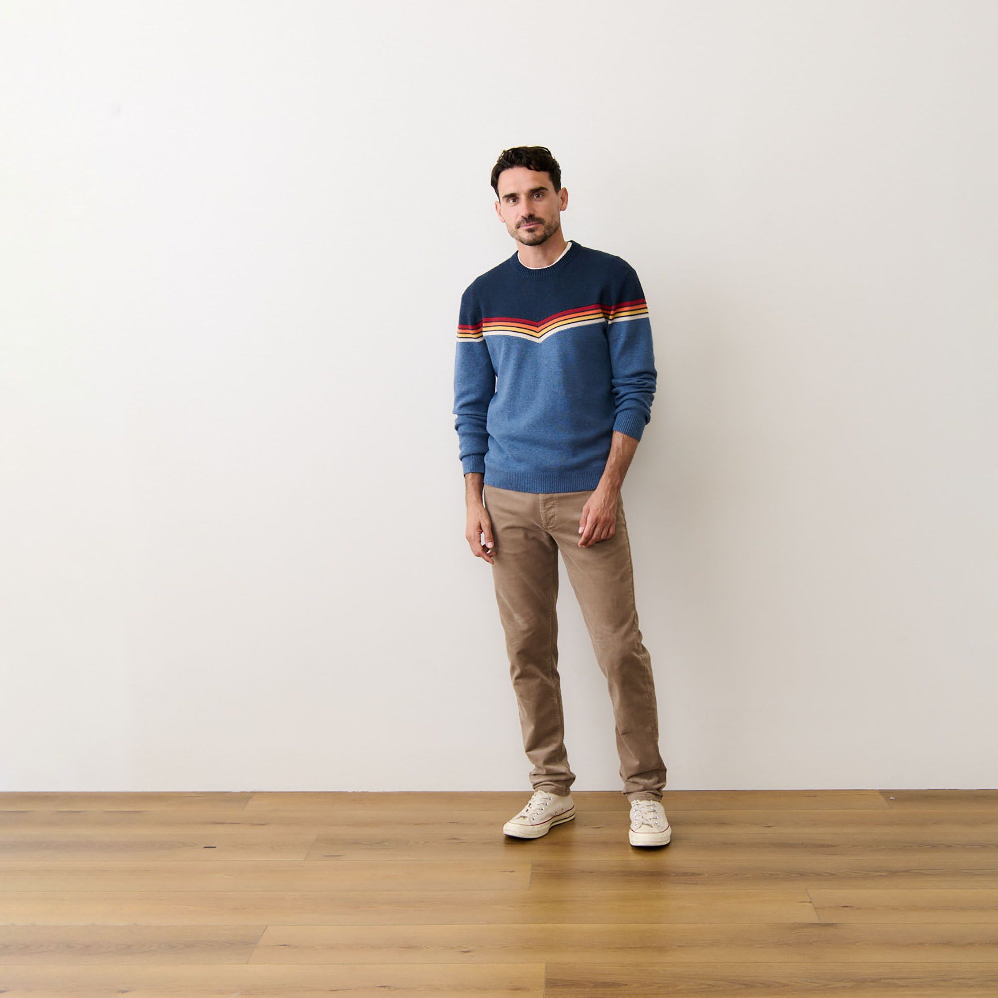 Marine Layer Men's Chevron Varsity Crew Sweater product image