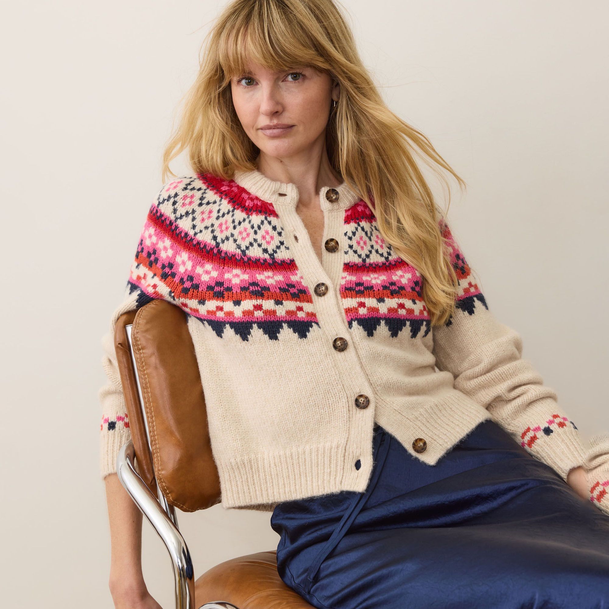 Marine Layer Women's Ava Fair Isle Cardigan product image