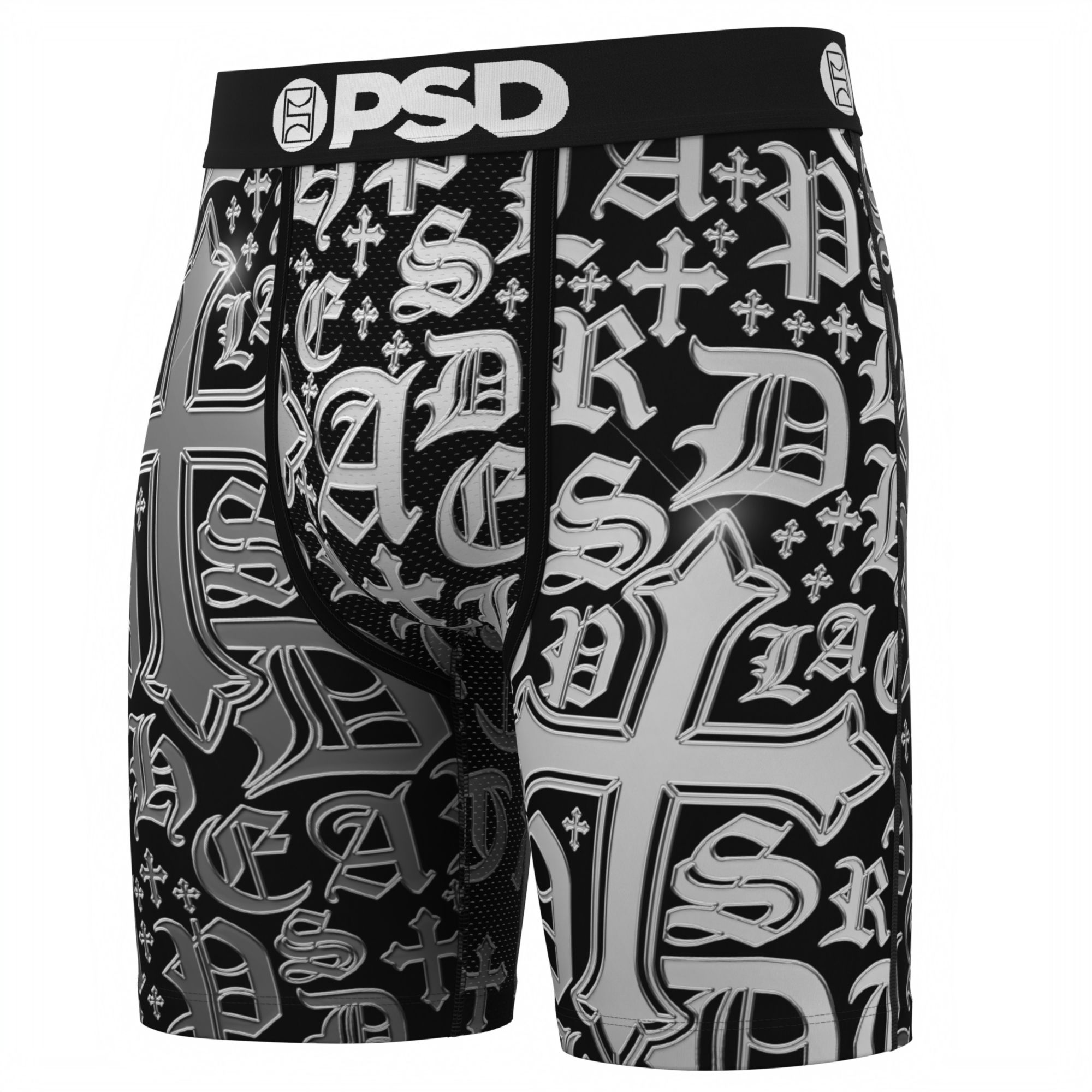 PSD Underwear Men's Chrome Letters Boxer Briefs product image