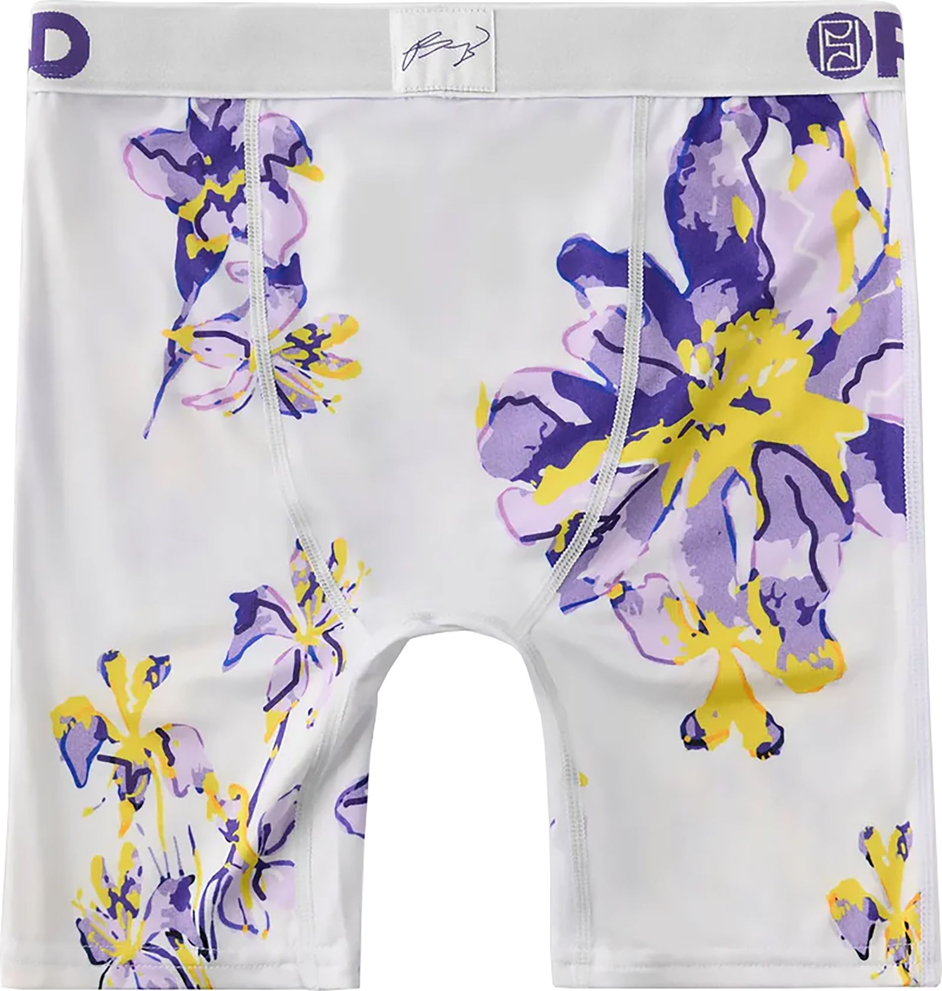 PSD Underwear Boys' P5 Floral Mauve Boxer Briefs product image