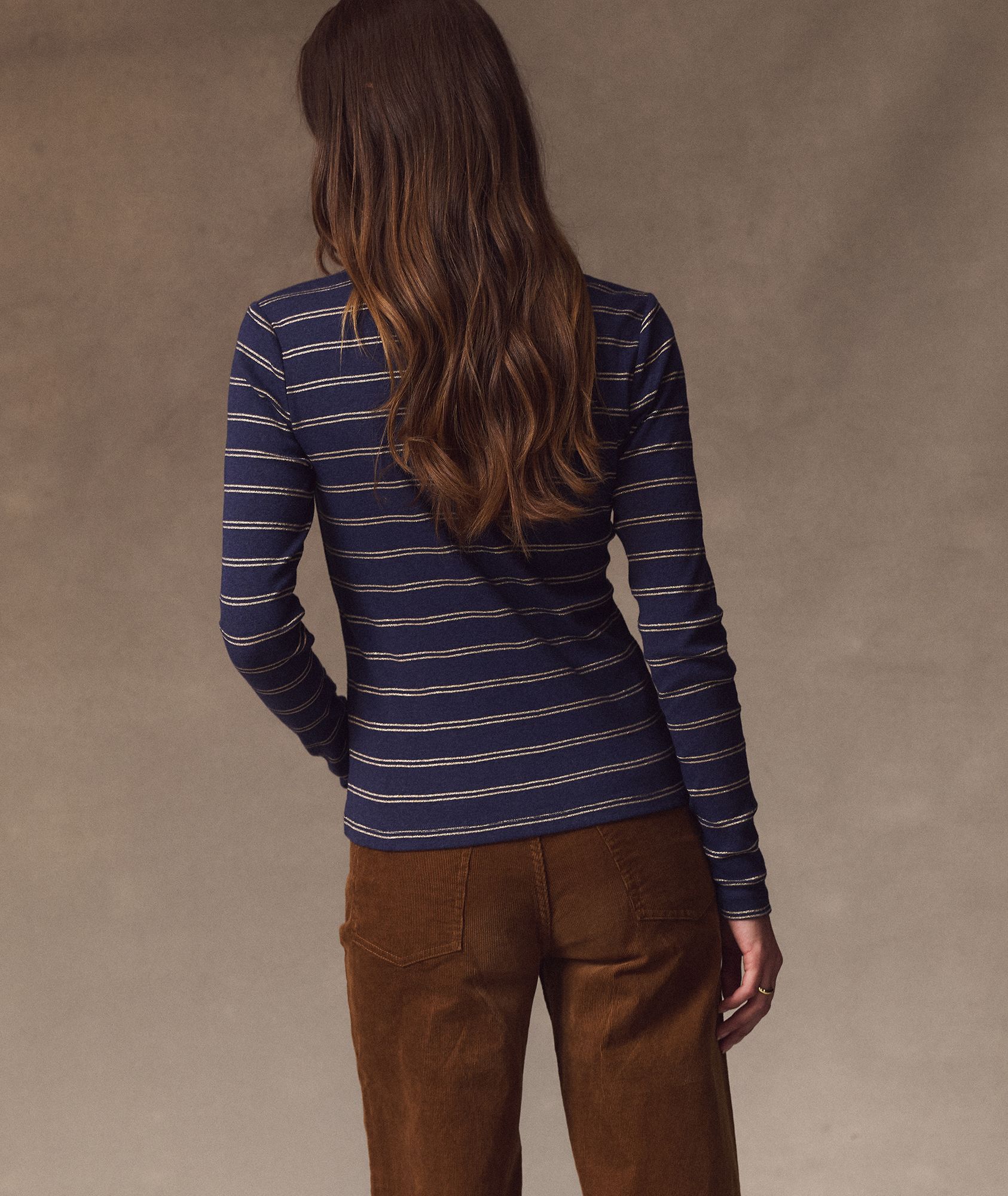 Marine Layer Women 's Long Sleeve Lexi Rib Sun-In Crew T-Shirt product image