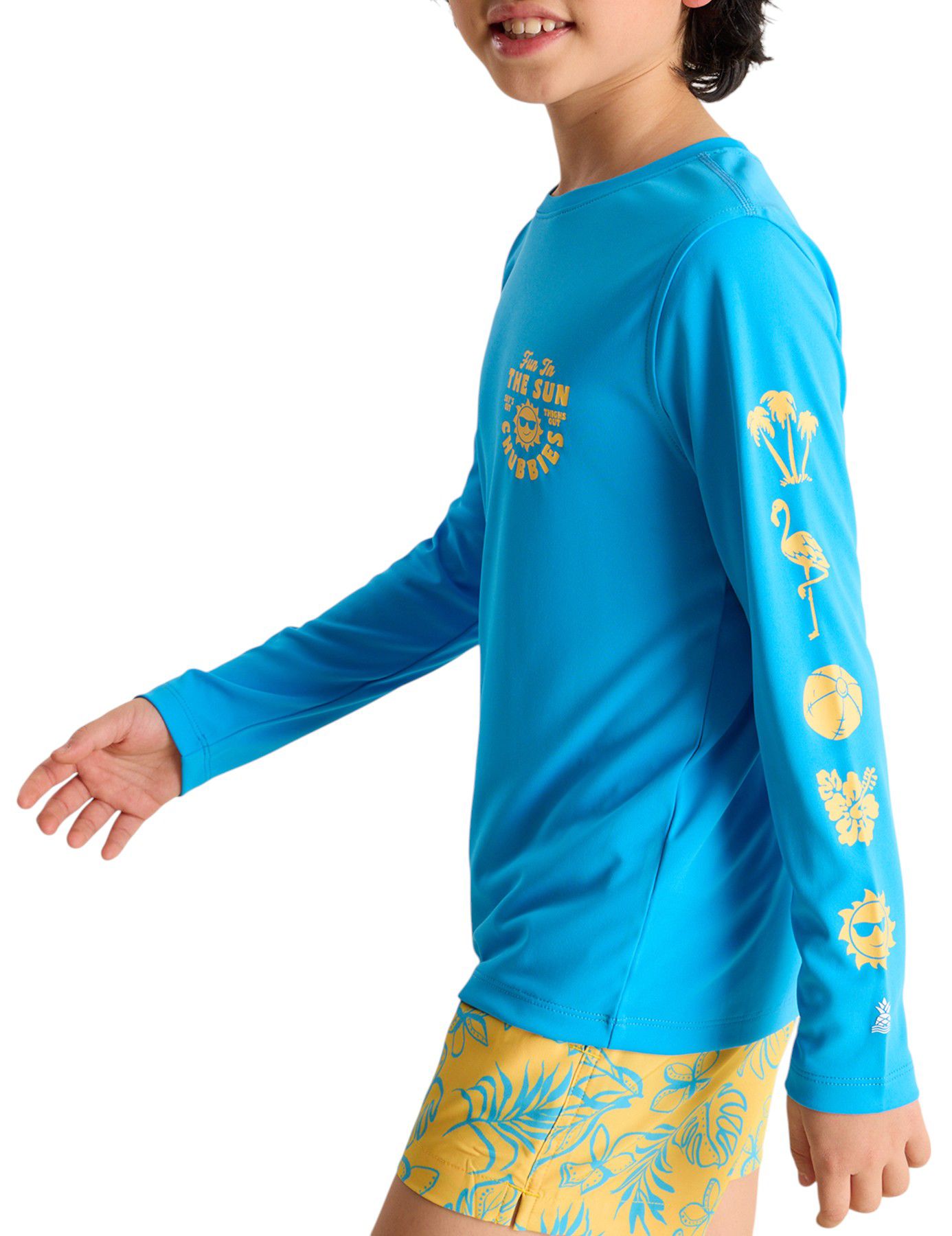 Chubbies Boys' Sun Long Sleeve Crewneck Shirt product image