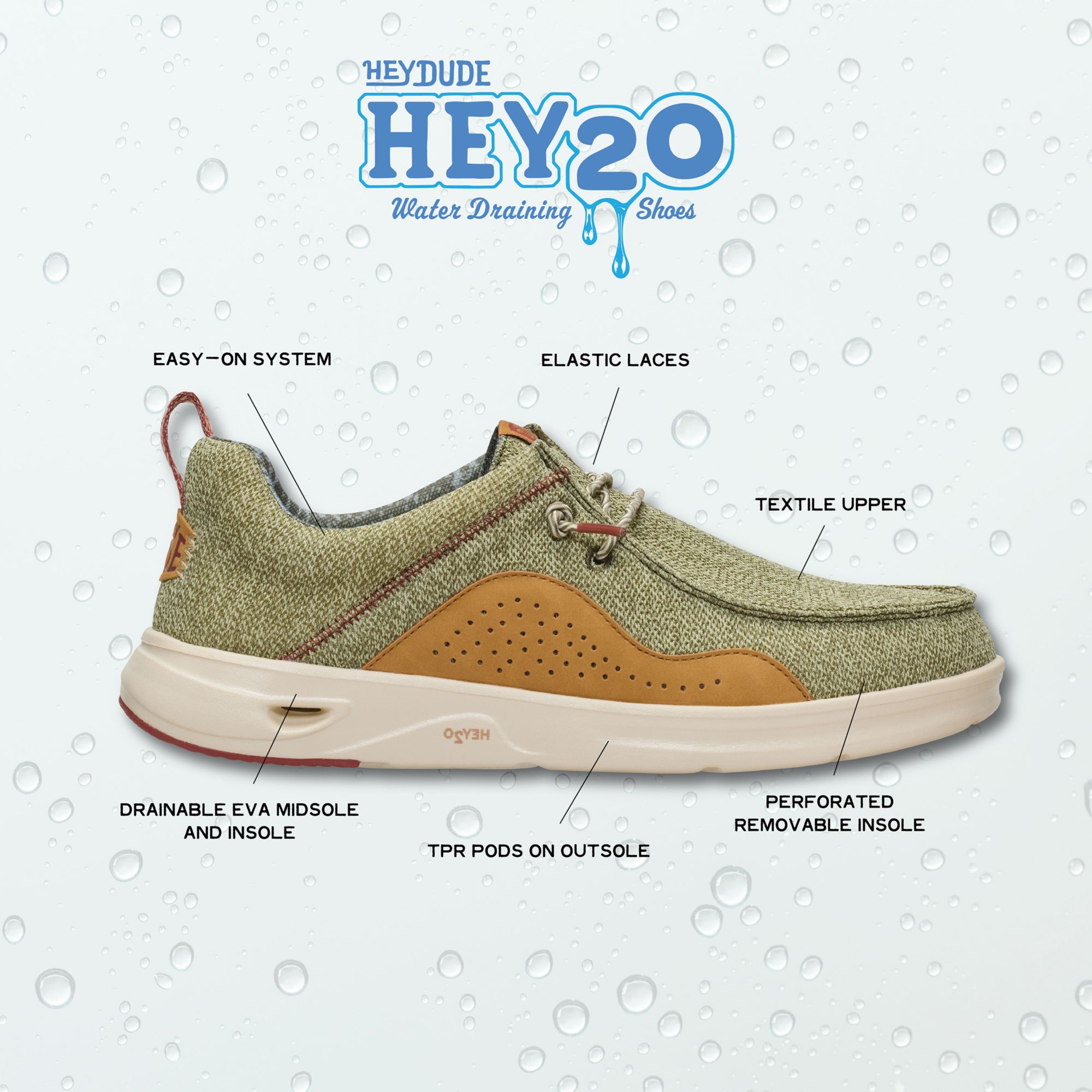 Hey Dude Men's Wally Hey2O Mesh Shoe product image