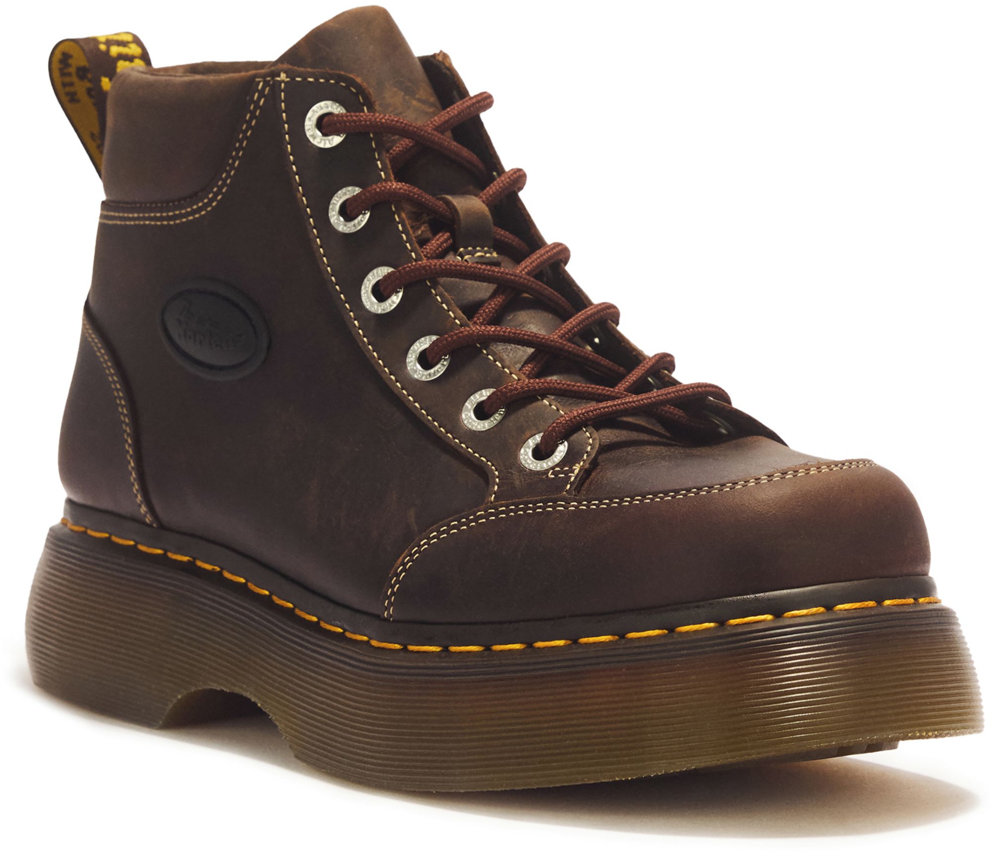 Dr. Martens Women's Buzz 6-Eye Crazy Horse Leather Lace-Up Boots product image