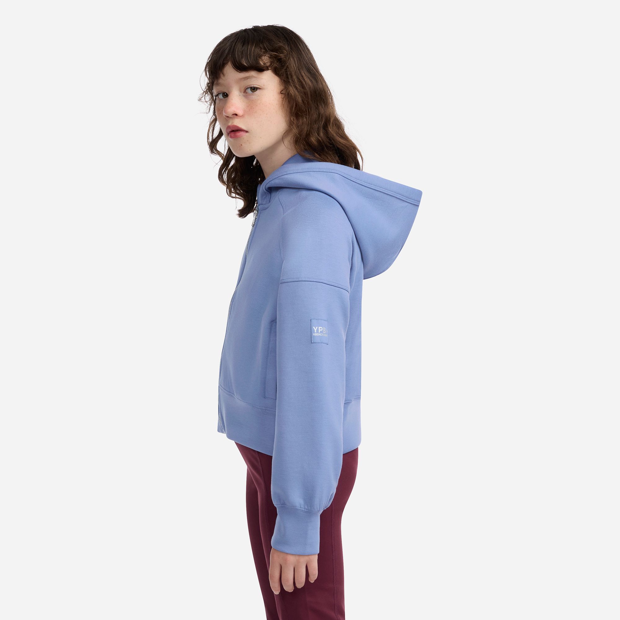 abercrombie kids neoknit full-zip hoodie product image