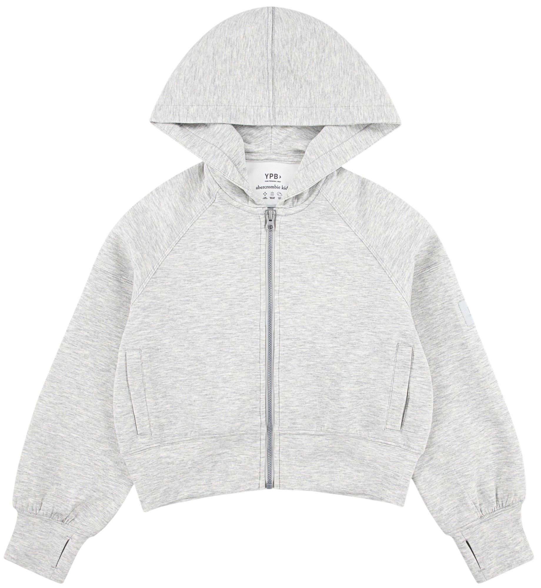 abercrombie kids neoknit full-zip hoodie product image