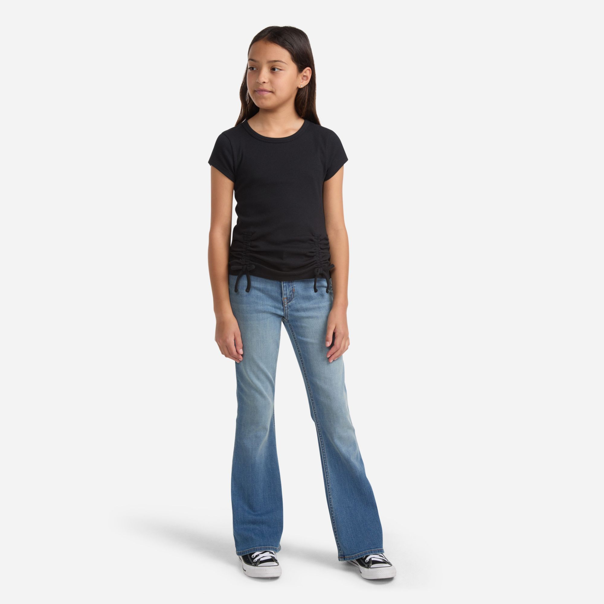 abercrombie kids ruched side bow tee product image