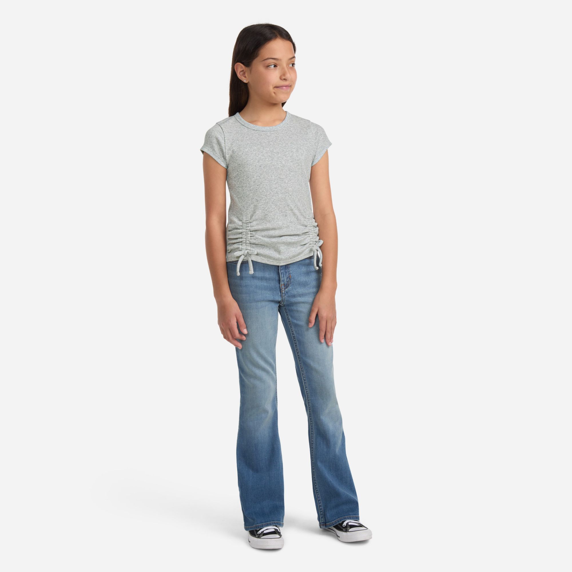 abercrombie kids ruched side bow tee product image