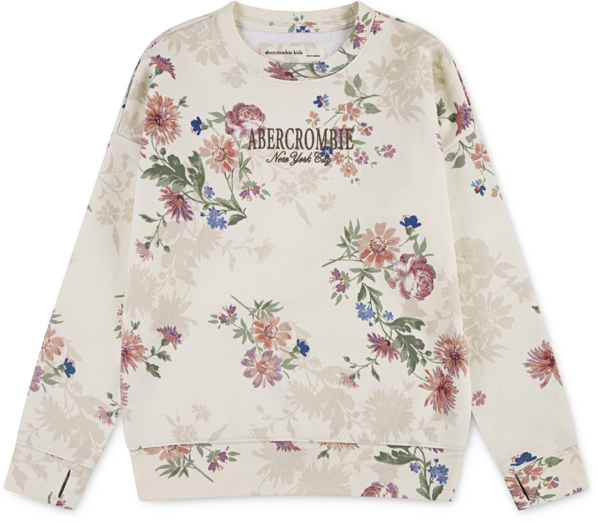 abercrombie kids floral crew product image