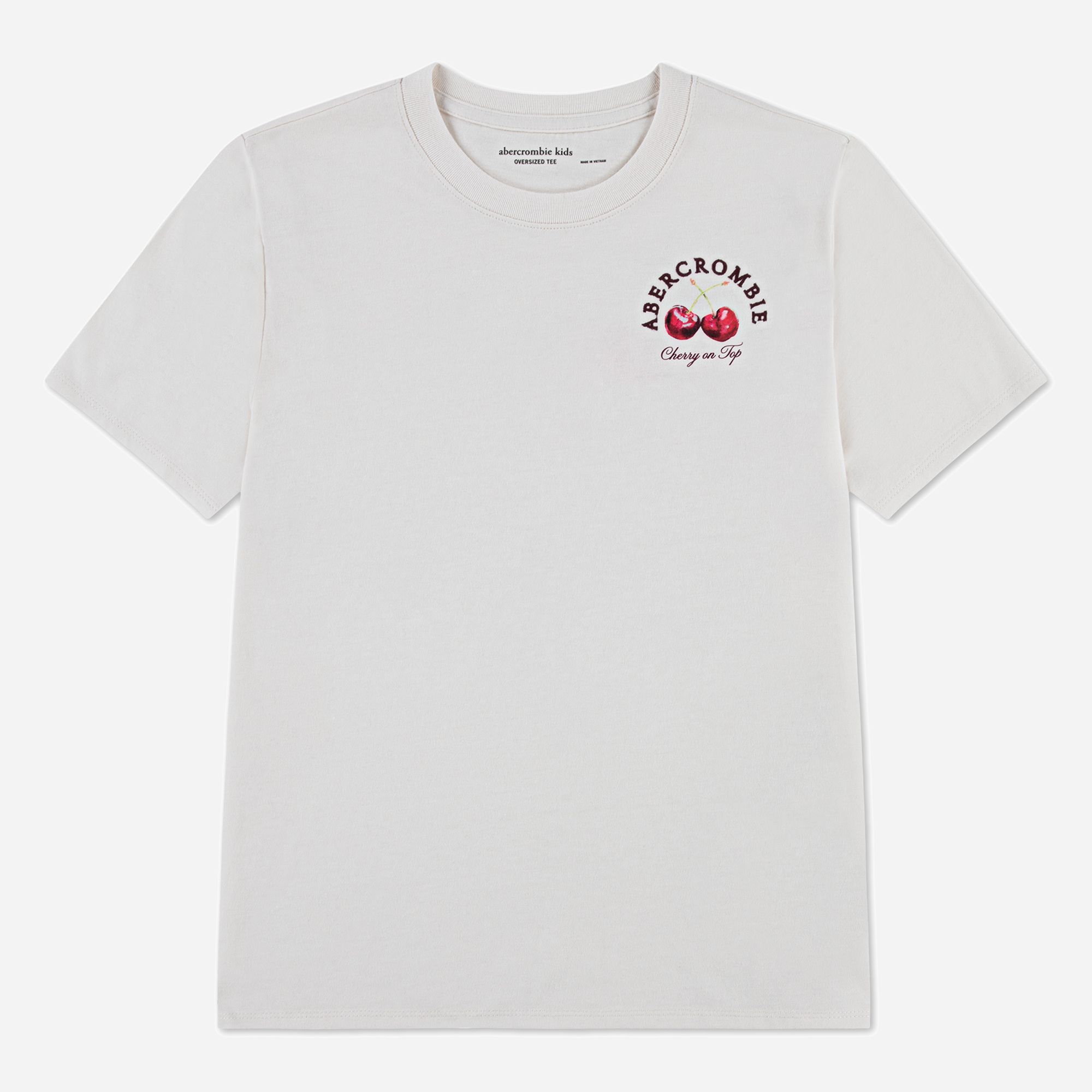 abercrombie kids cherry boxy graphic tee product image