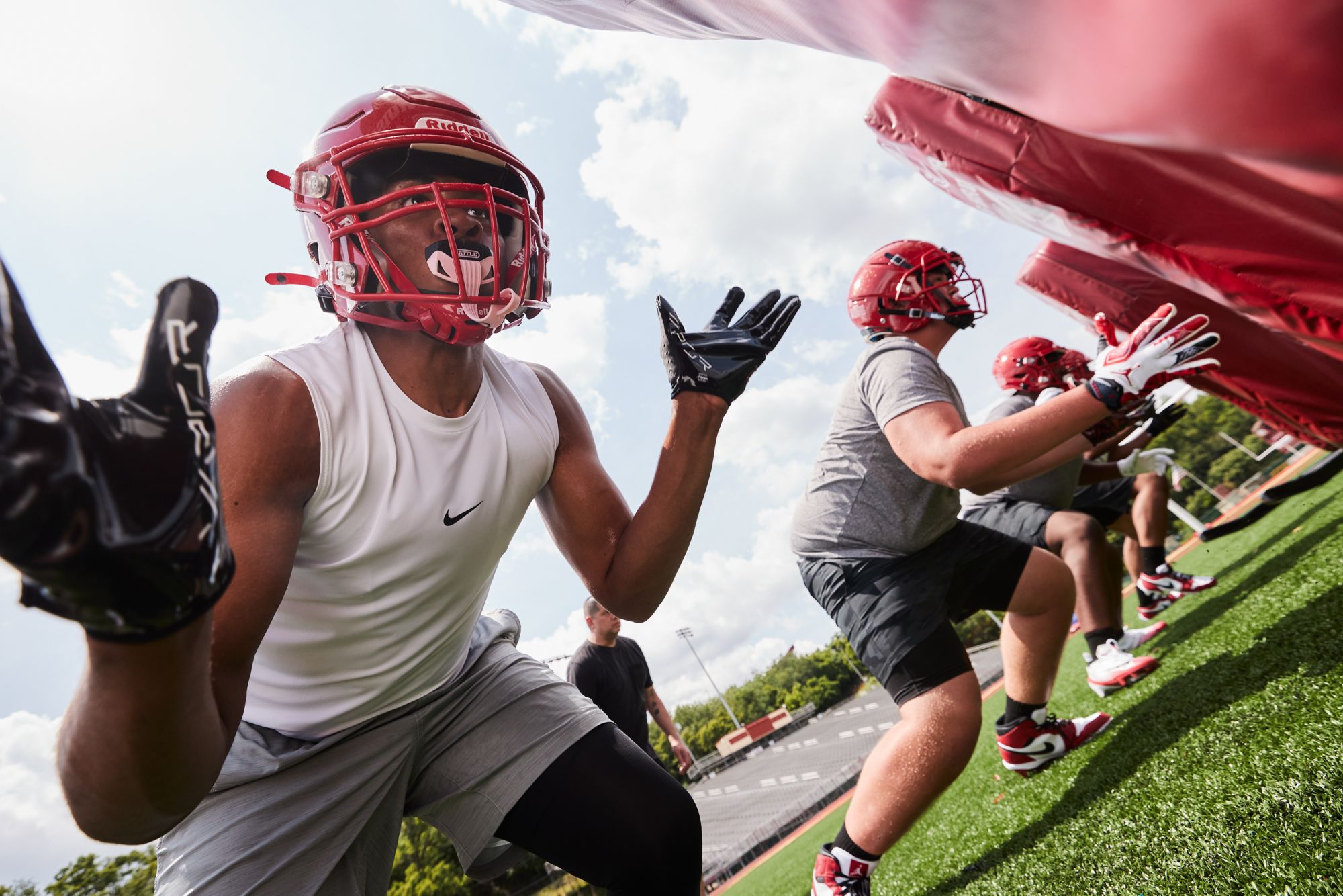 Battle Speed Pro Football Mouthguard with Connected Thick Strap product image