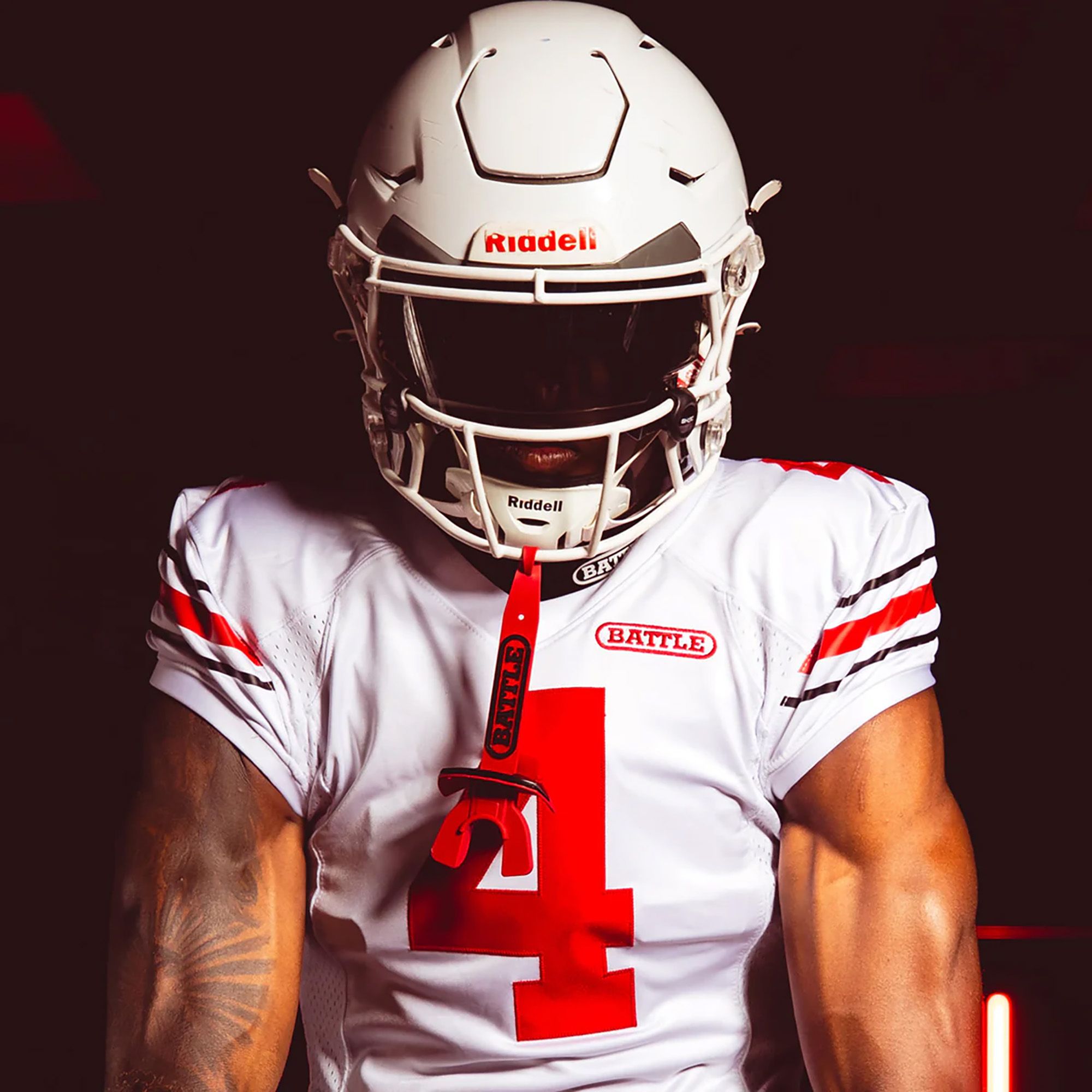 Battle Speed Pro Football Mouthguard with Connected Thick Strap product image