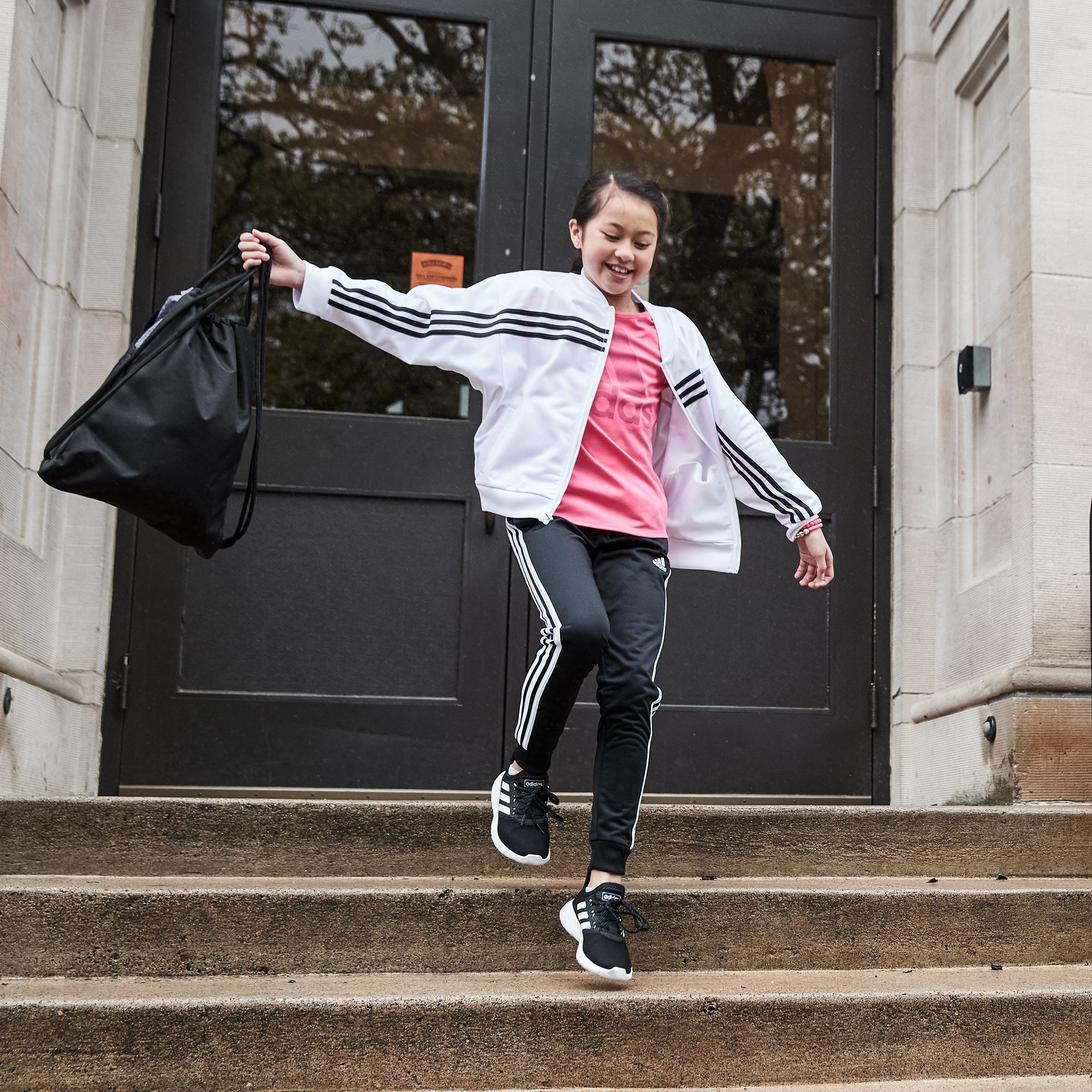 adidas girls tricot joggers