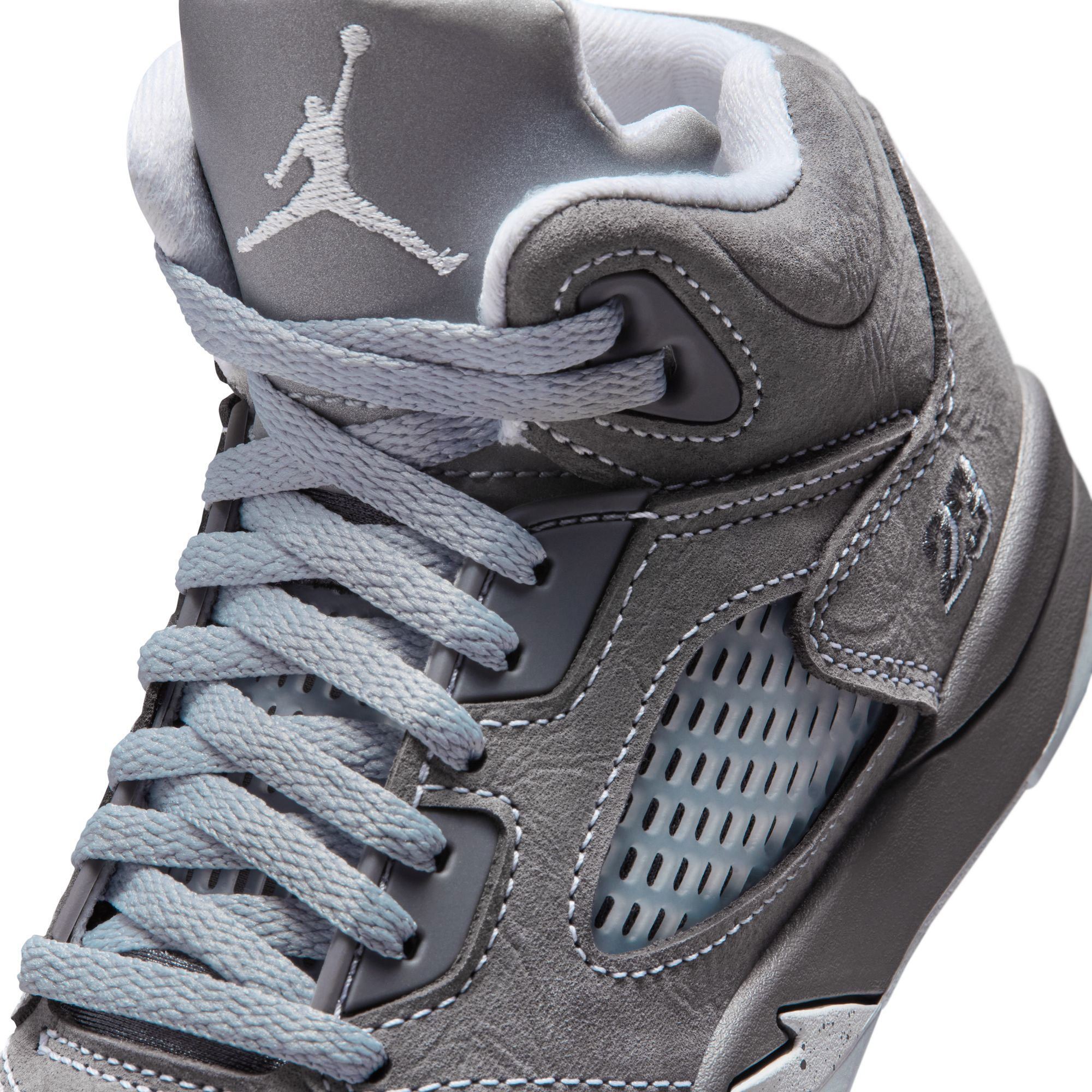 Air Jordan Kids' Preschool 5 Retro 'Wolf Grey' Basketball Shoes product image