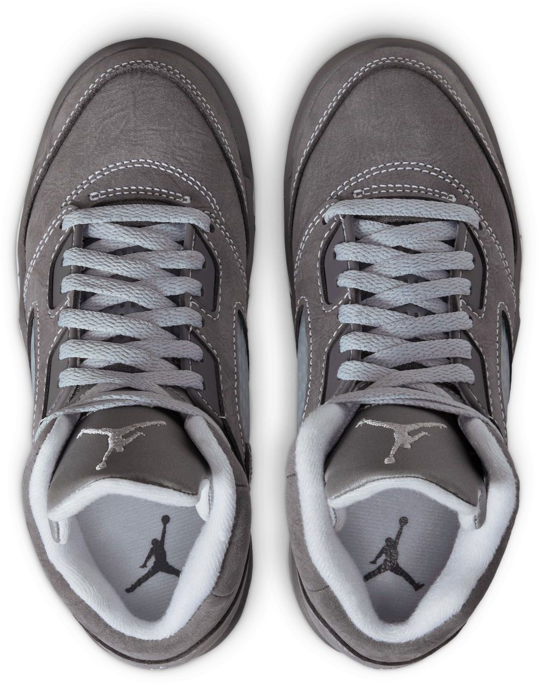 Air Jordan Kids' Preschool 5 Retro 'Wolf Grey' Basketball Shoes product image