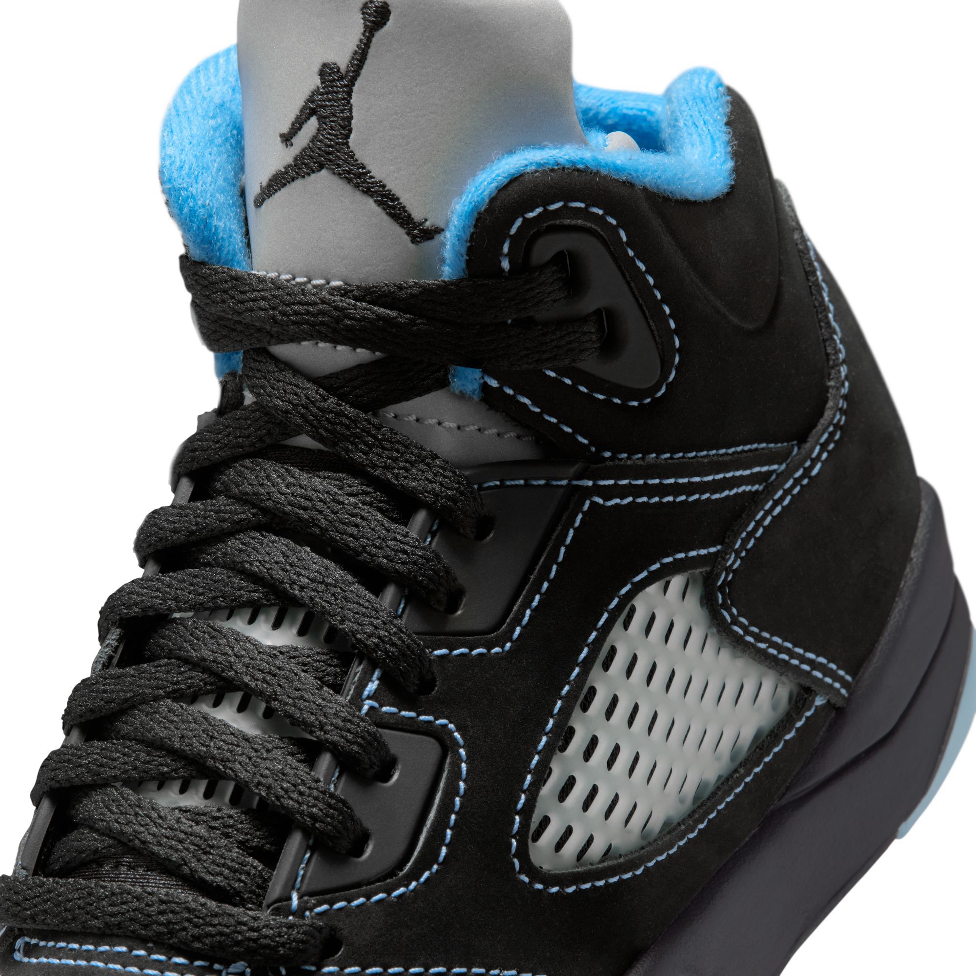 Air Jordan Kids' Preschool 5 Retro "Black Carolina" Basketball Shoes product image