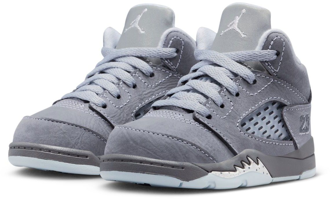 Air Jordan Toddler 5 Retro 'Wolf Grey' Basketball Shoes product image