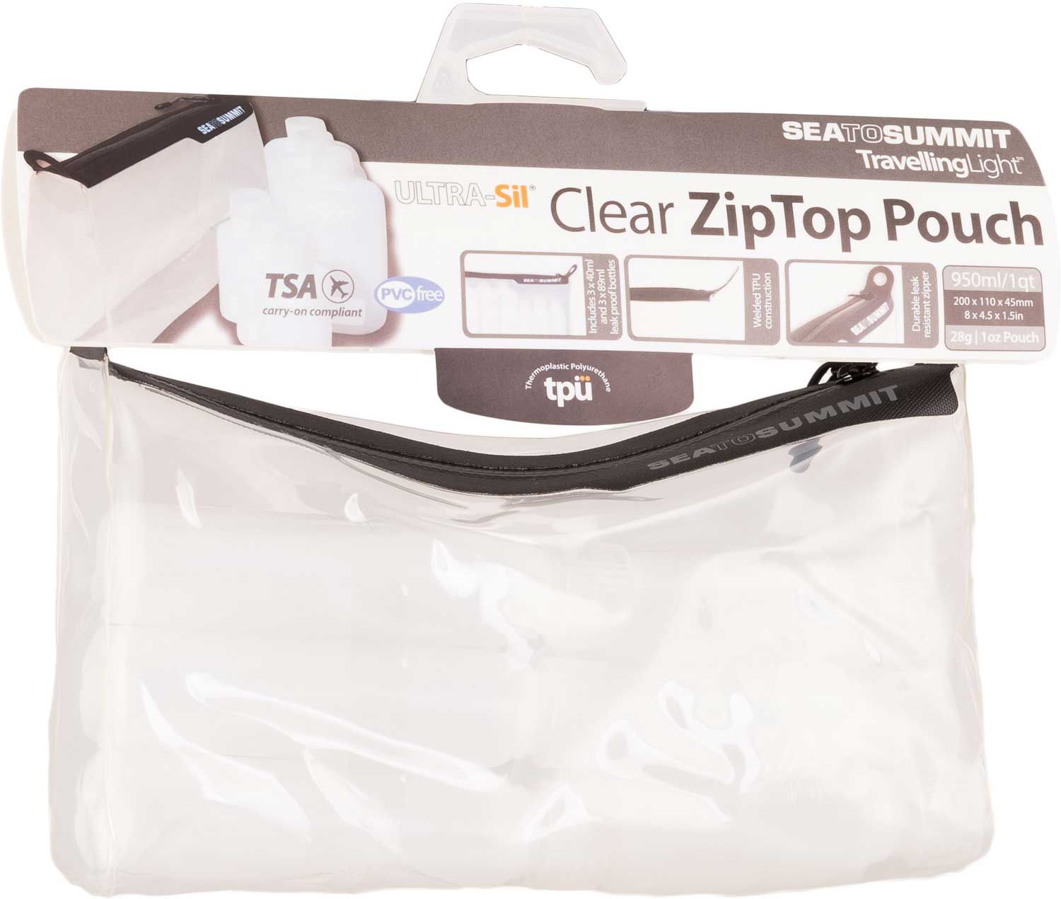 clear zip top bags