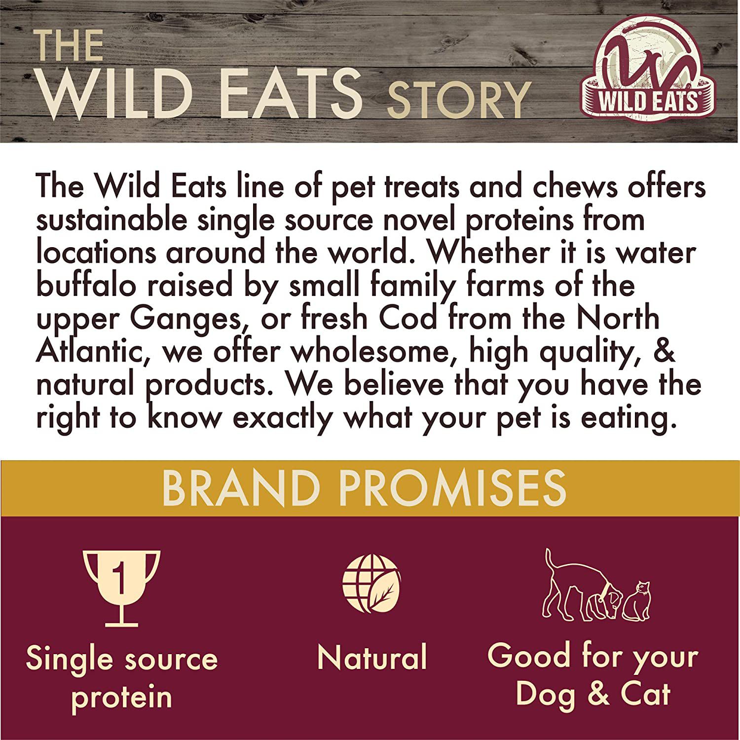 Wild Eats Wild Cod Pet Treats – 3 oz. product image