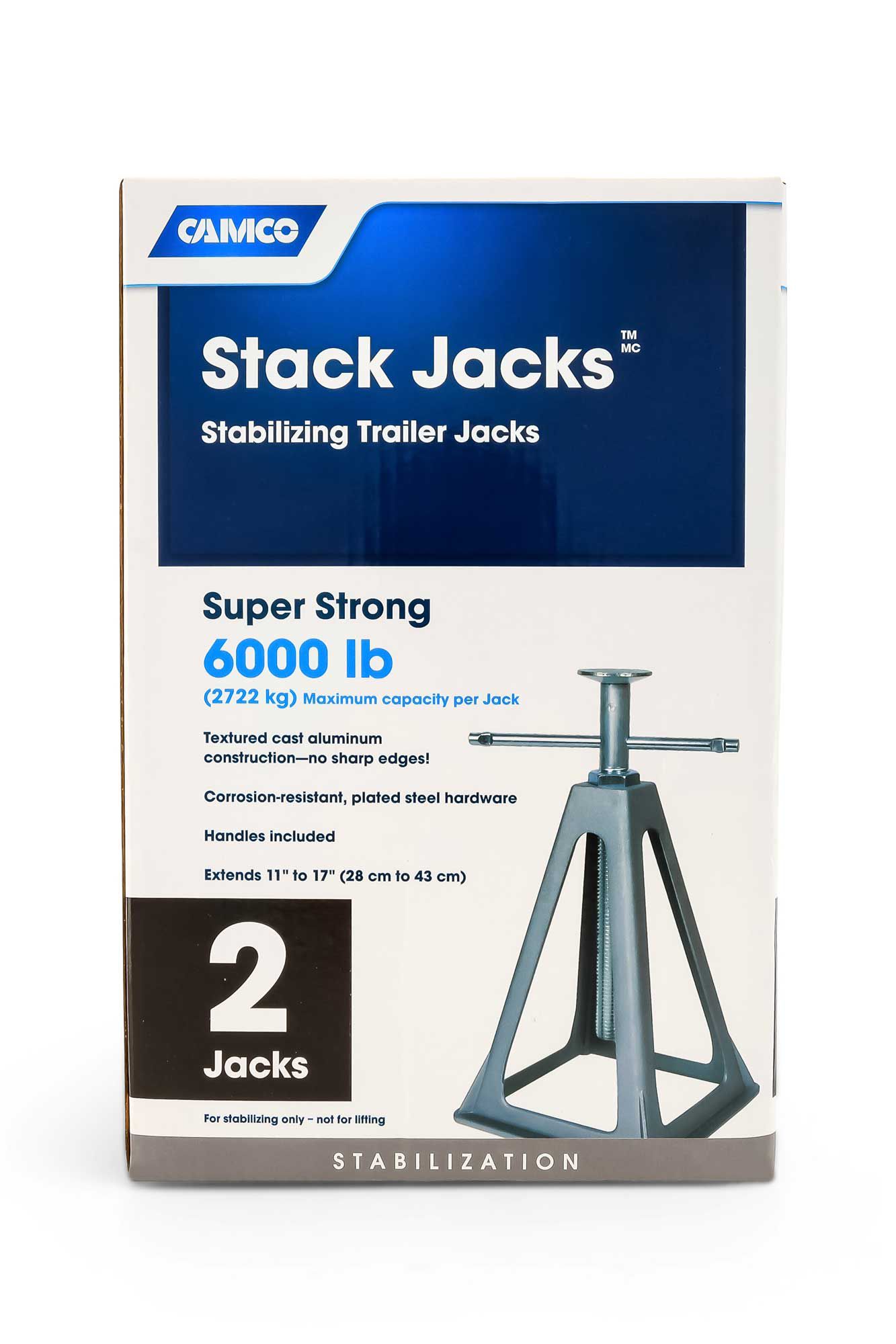 Camco RV Jack Stacks Stabilizing Trailer Jack Stands product image