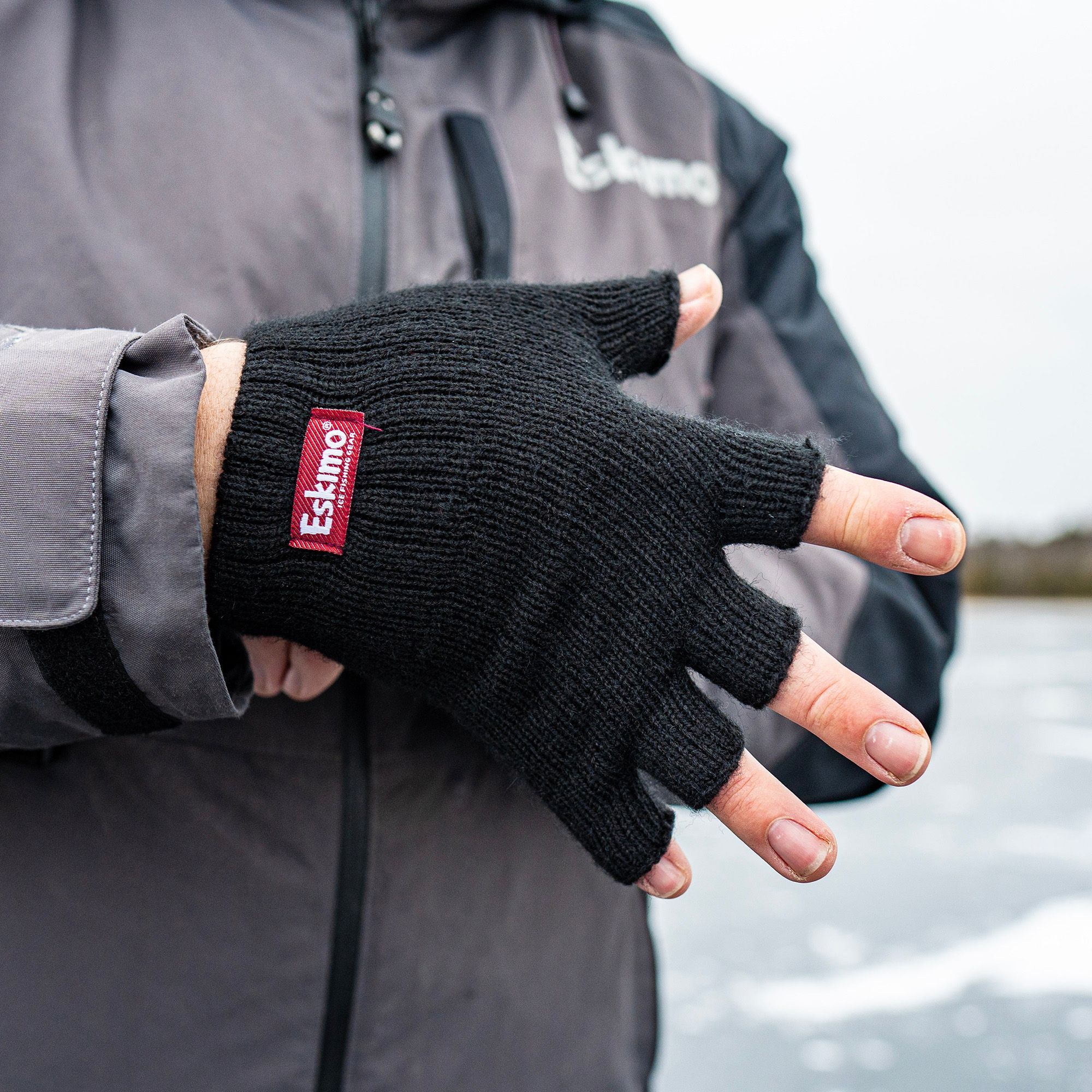 Eskimo Fingerless Wool Gloves product image