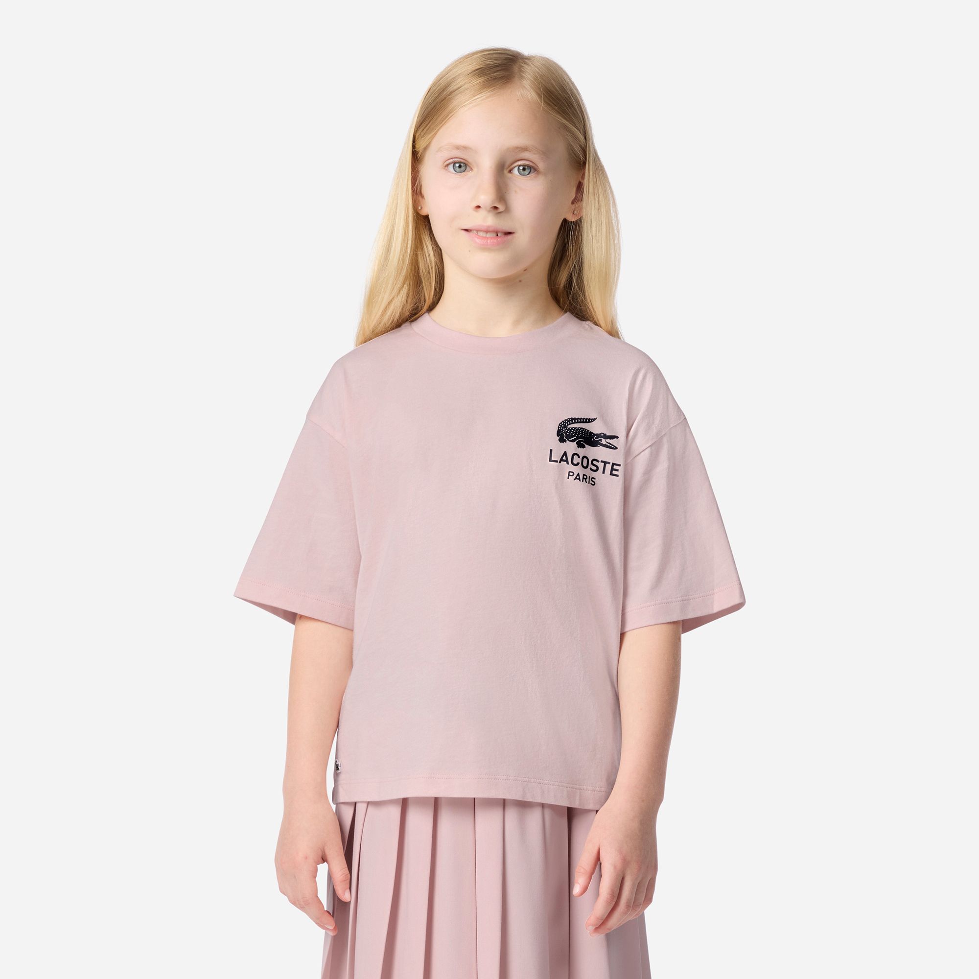 Lacoste Girls' Croc Knit Tee product image